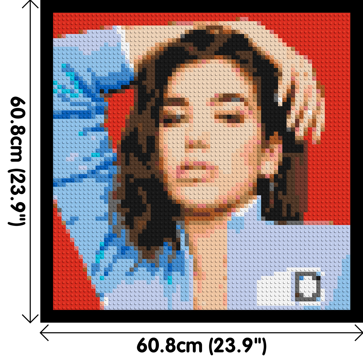 Dua Lipa - Brick Art Mosaic Kit 3x3 large