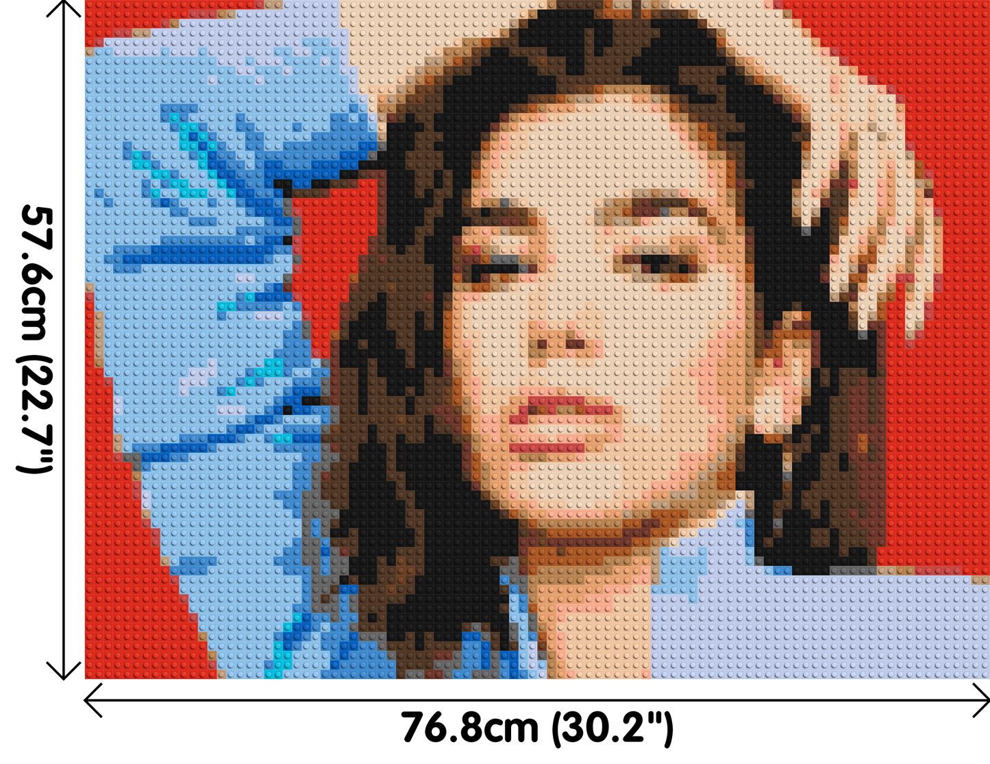 Dua Lipa - Brick Art Mosaic Kit 4x3 large