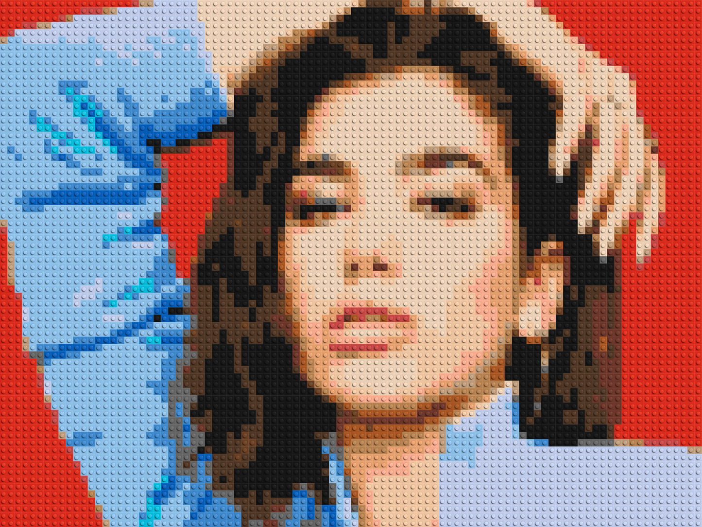 Dua Lipa - Brick Art Mosaic Kit 4x3 large