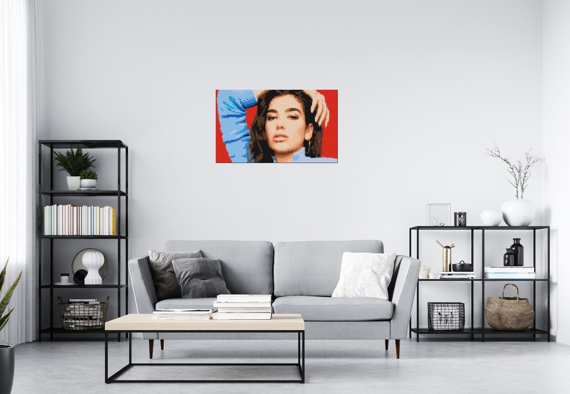 Dua Lipa - Brick Art Mosaic Kit 5x3 scene