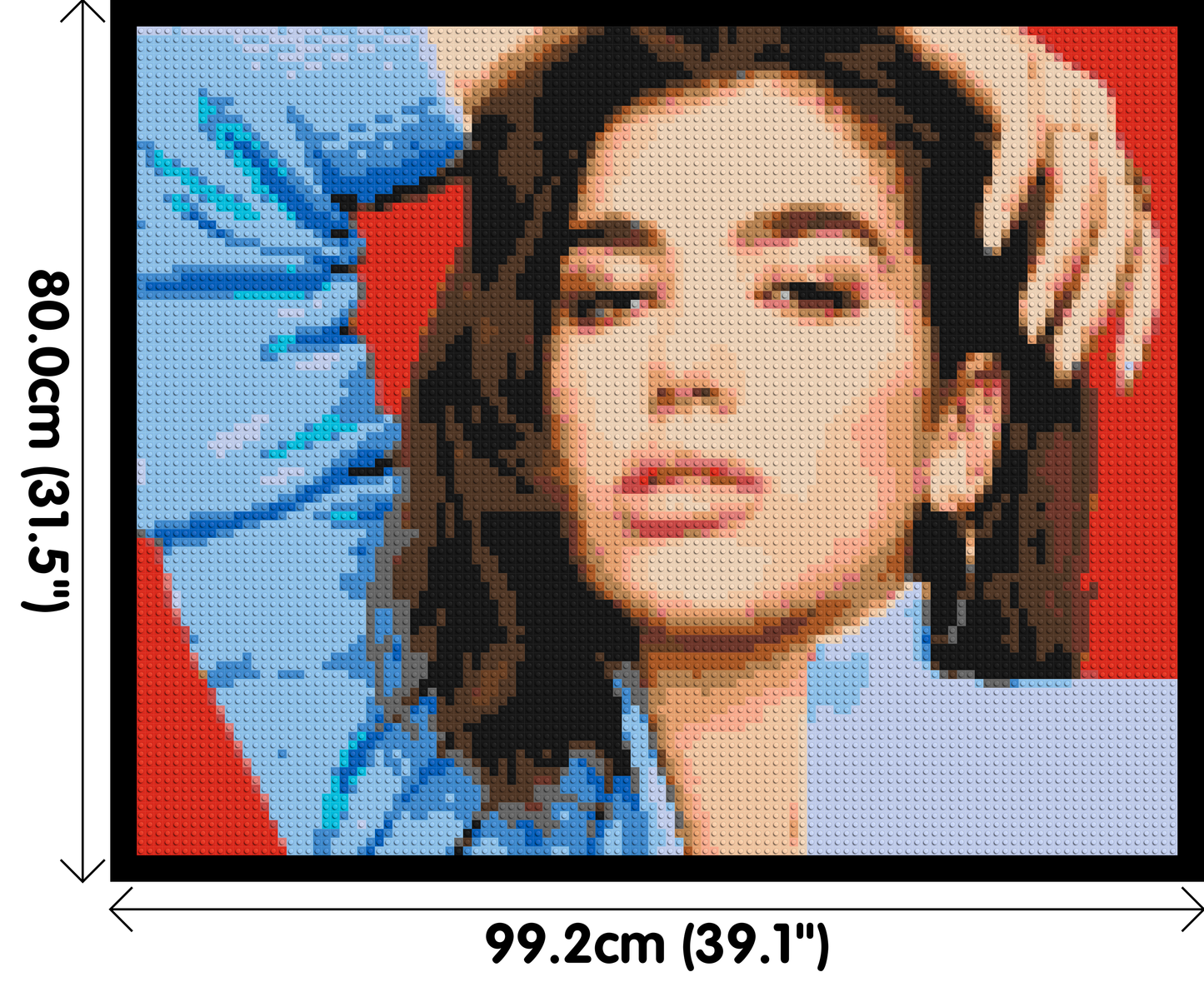 Dua Lipa - Brick Art Mosaic Kit 5x4 large