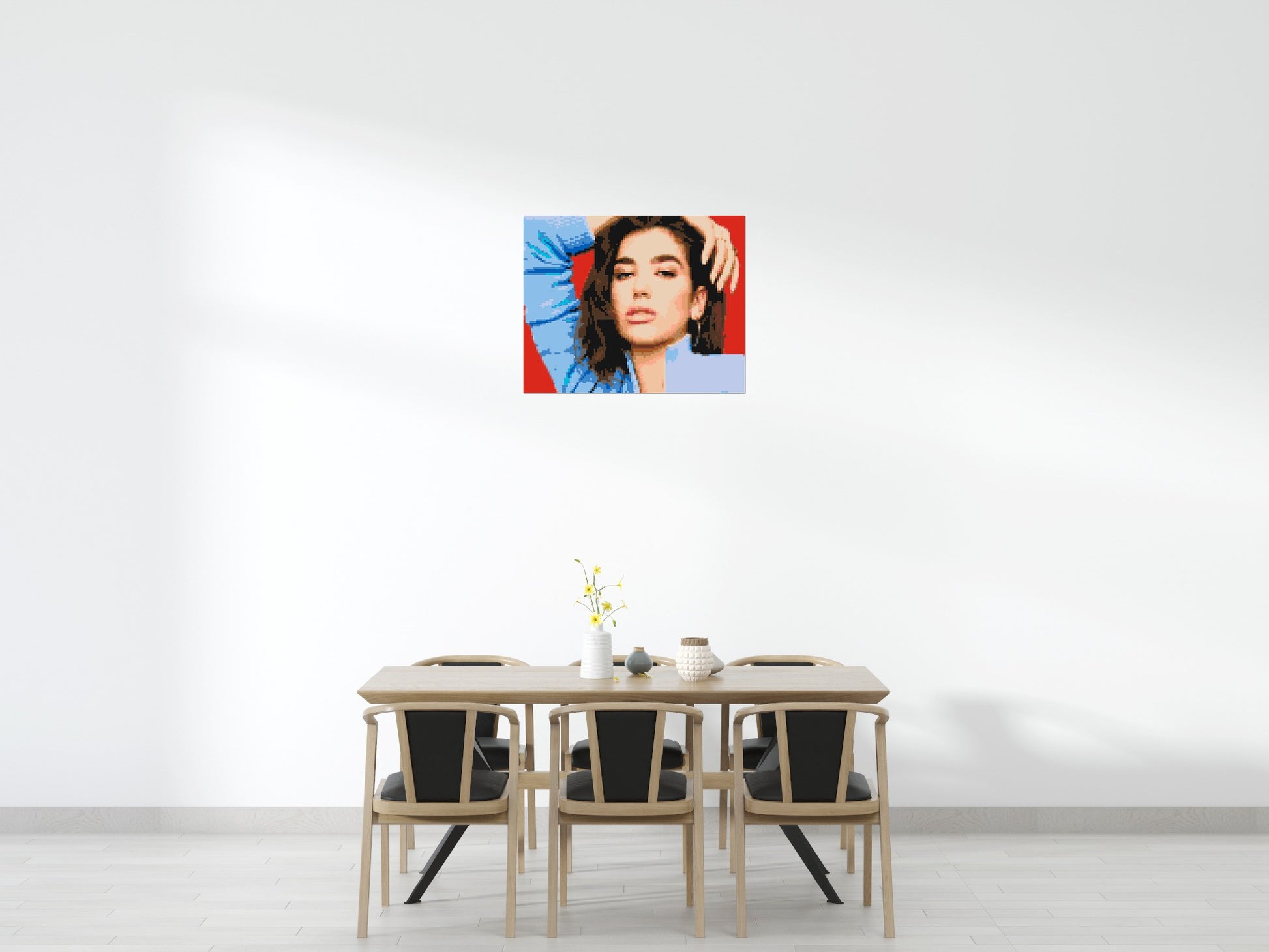 Dua Lipa - Brick Art Mosaic Kit 5x4 scene