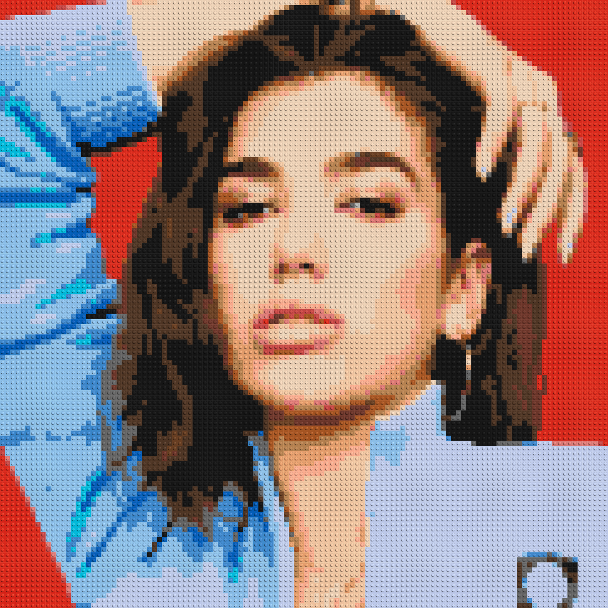 Dua Lipa - Brick Art Mosaic Kit 5x5 large