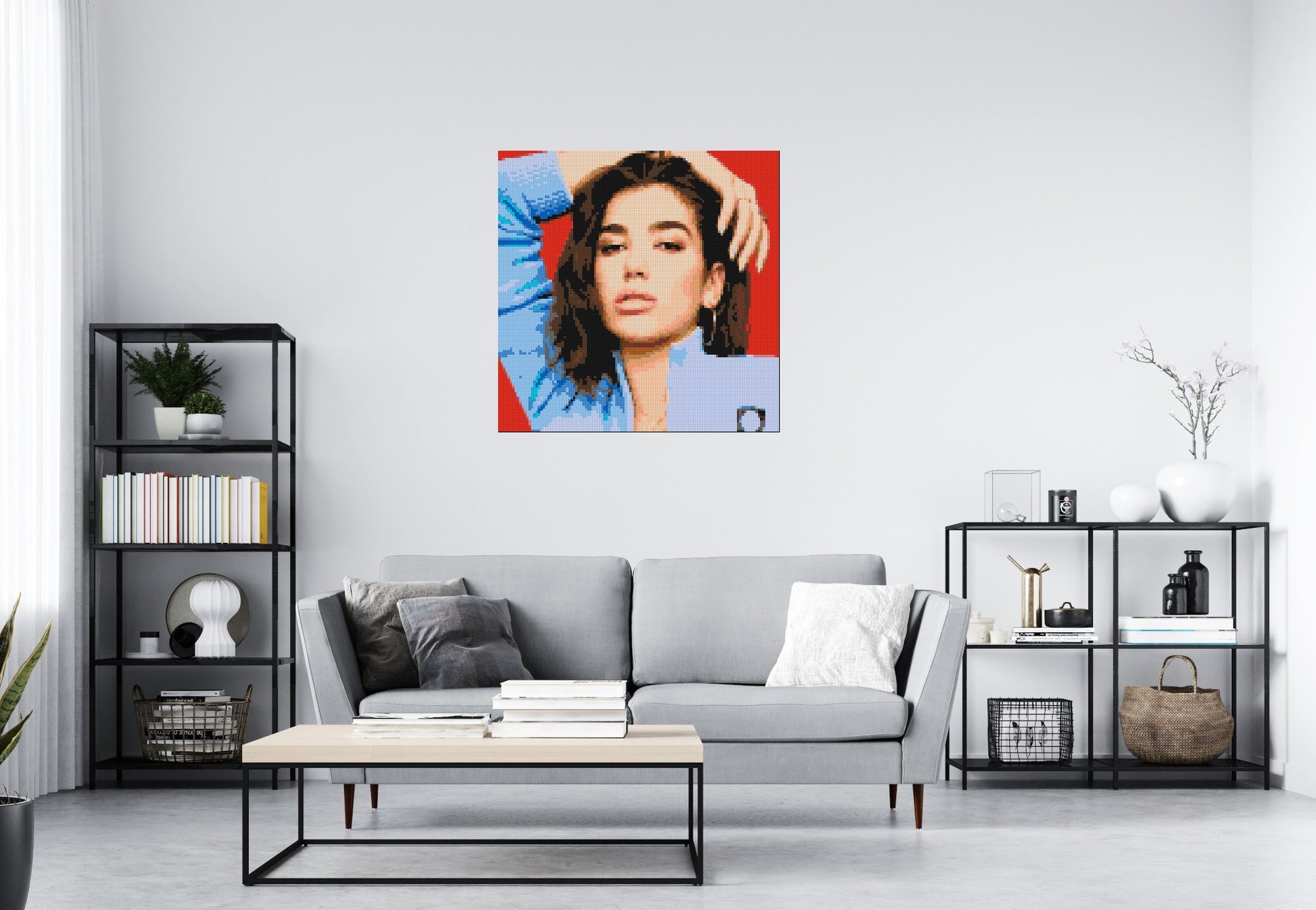 Dua Lipa - Brick Art Mosaic Kit 5x5 scene