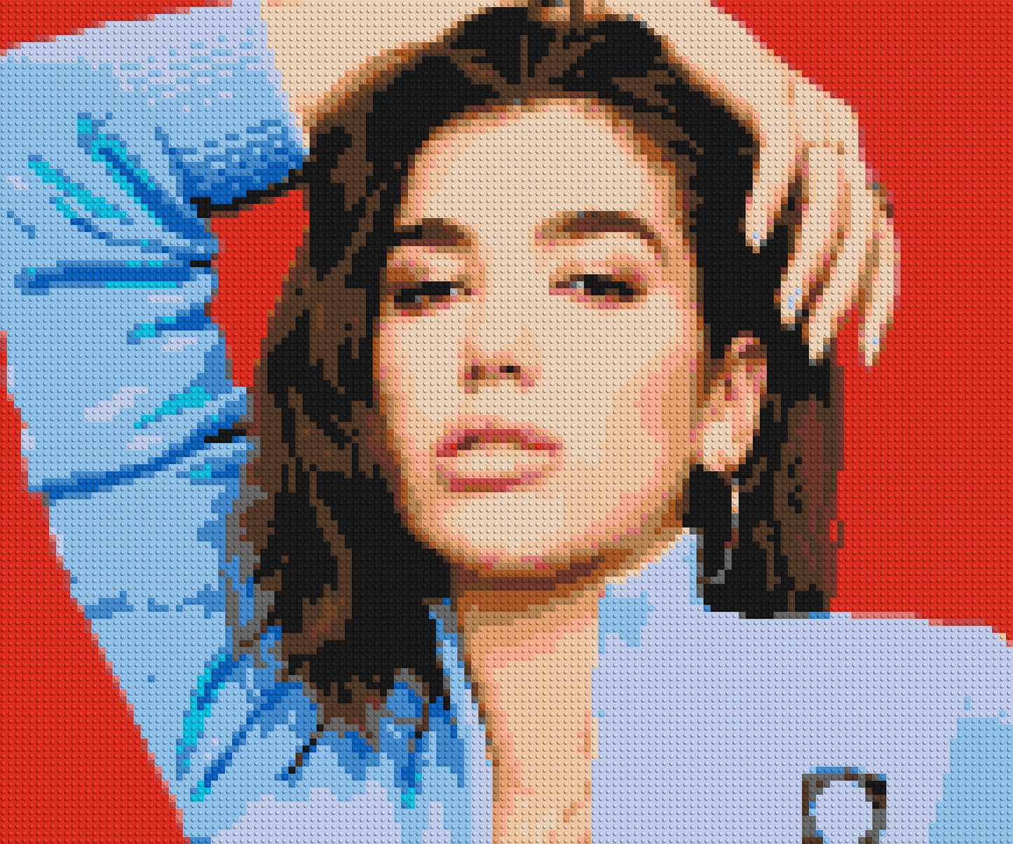 Dua Lipa - Brick Art Mosaic Kit 6x5 large