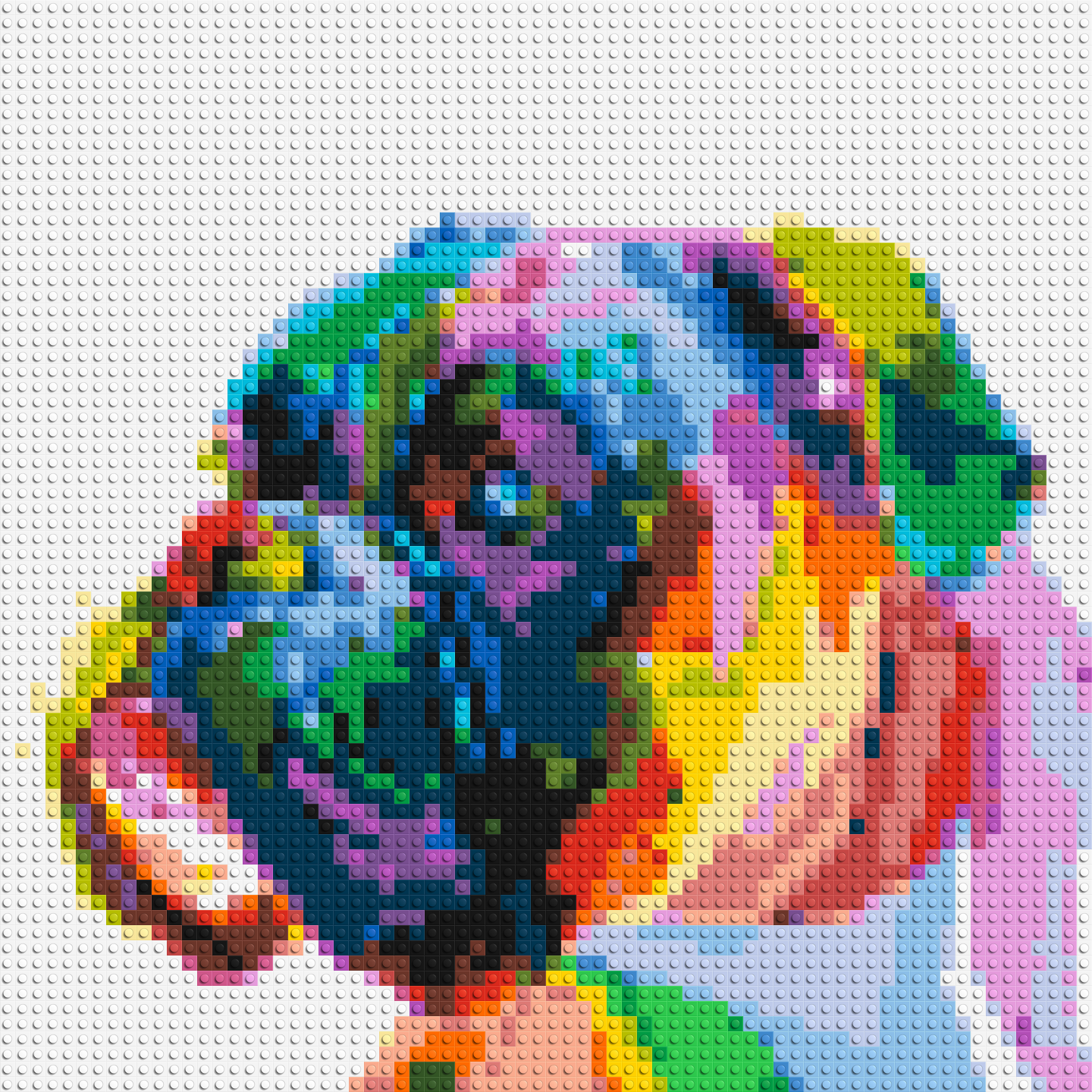 Boxer Colourful Pop Art - Brick Art Mosaic Kit 3x3 large