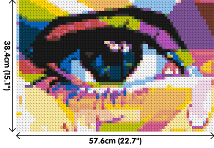 Crying Eye - Brick Art Mosaic Kit 3x2 large