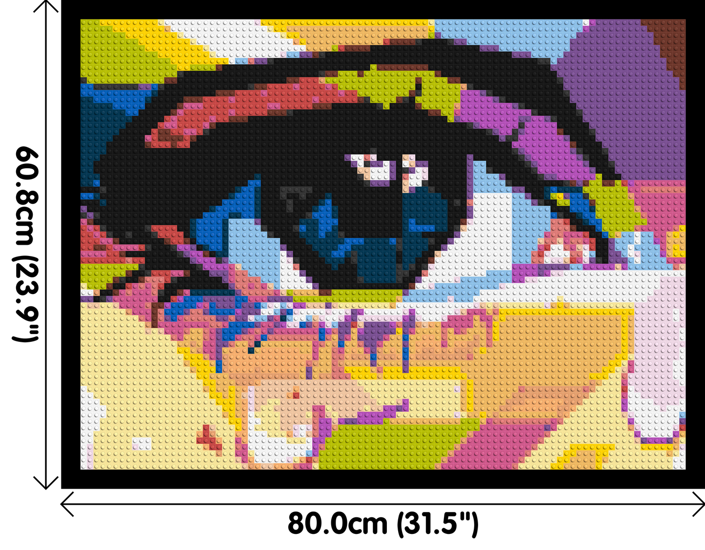 Crying Eye - Brick Art Mosaic Kit 4x3 large