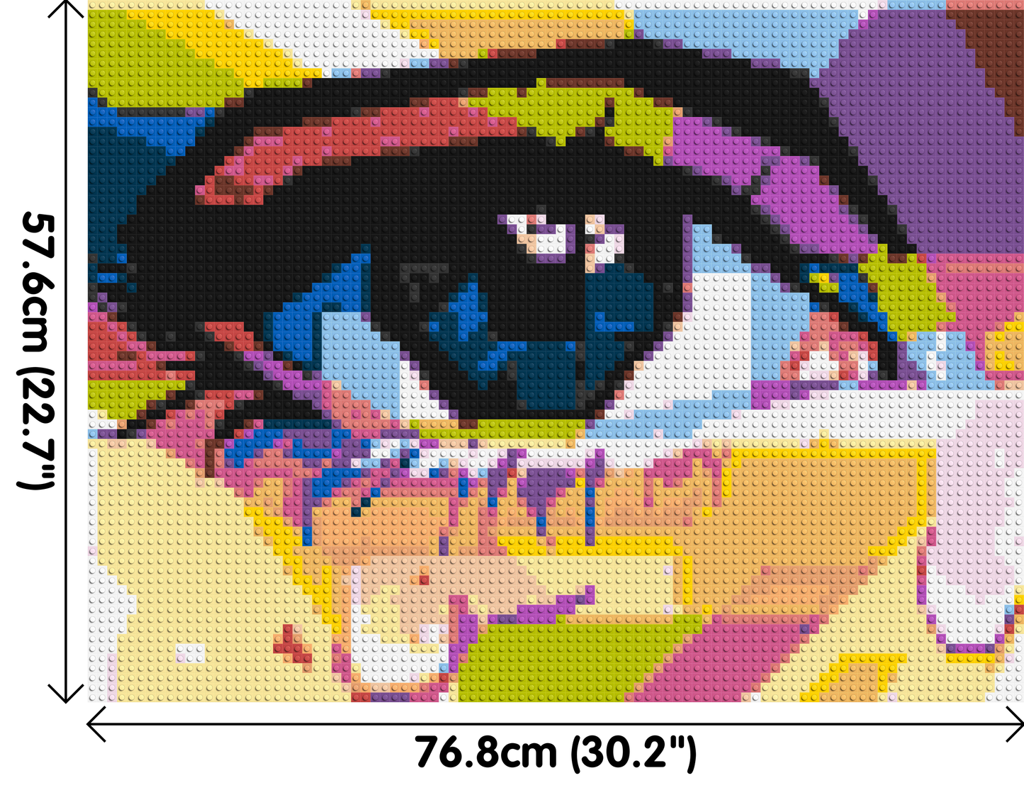 Crying Eye - Brick Art Mosaic Kit 4x3 large