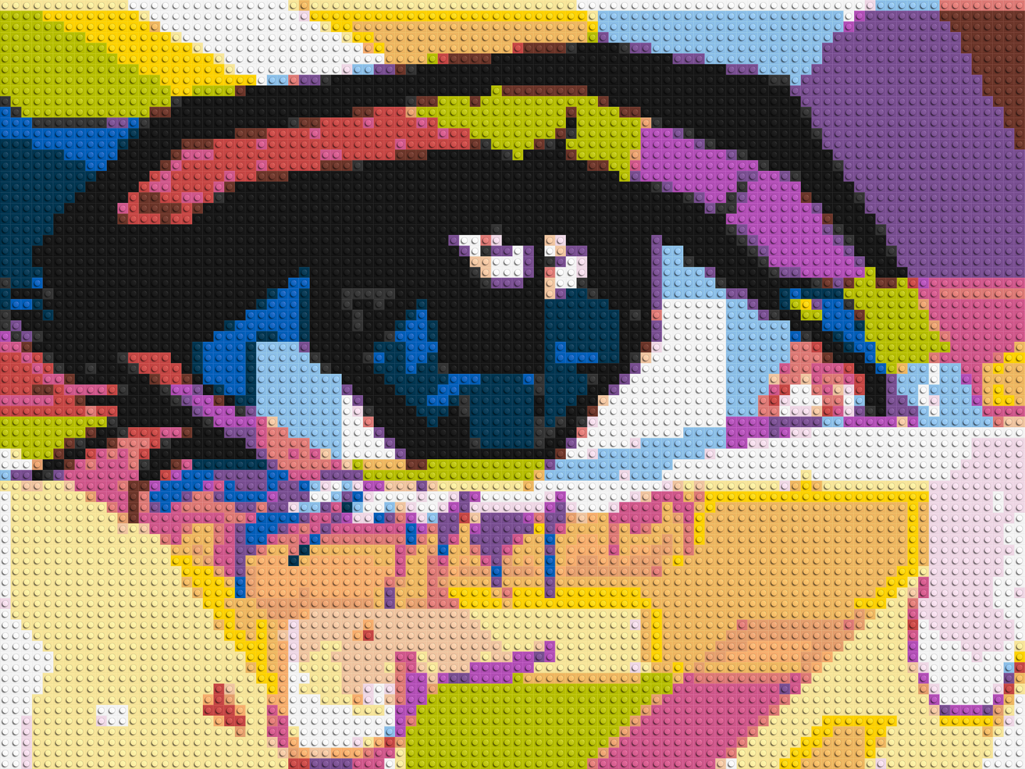 Crying Eye - Brick Art Mosaic Kit 4x3 large