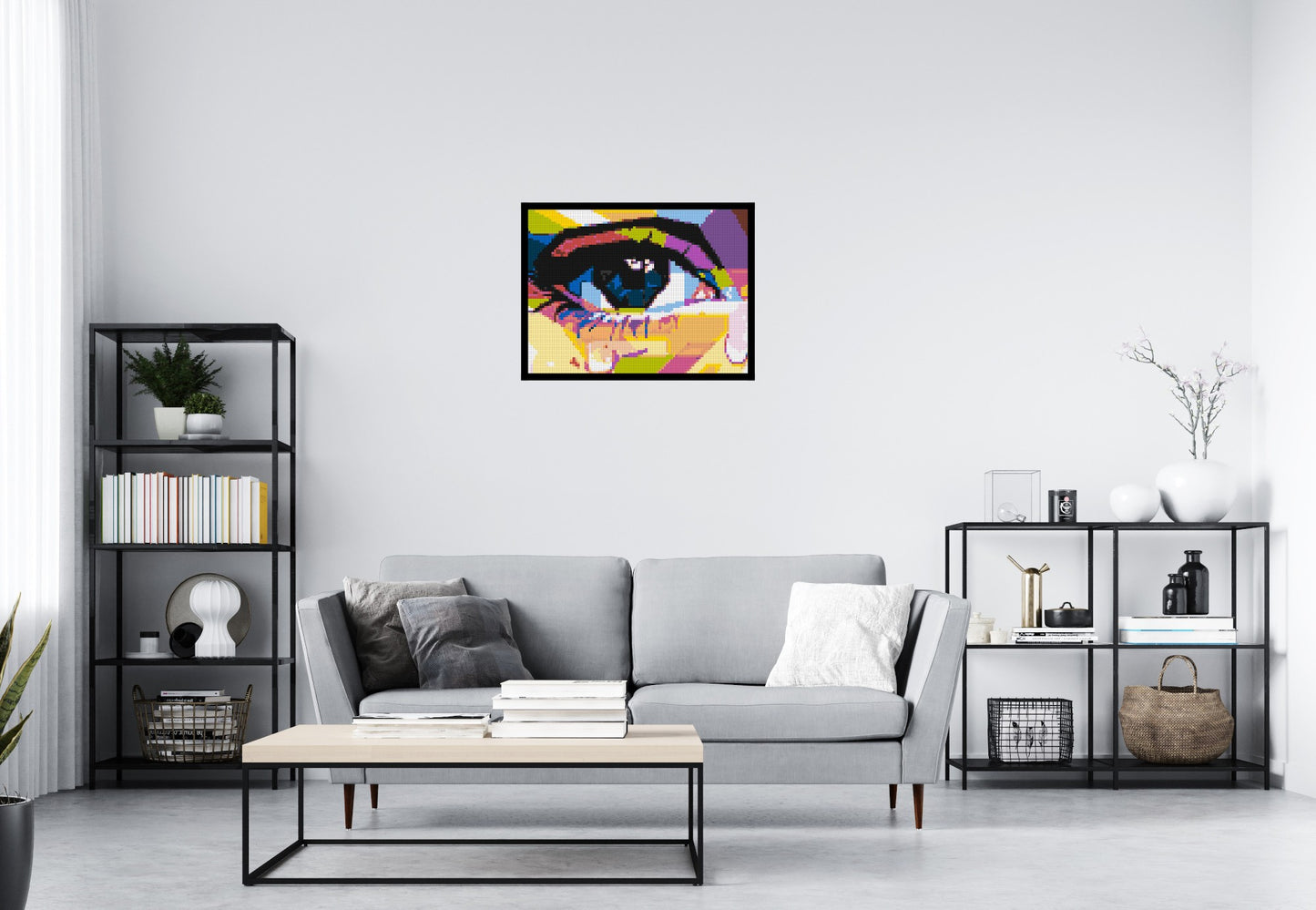 Crying Eye - Brick Art Mosaic Kit 4x3 large