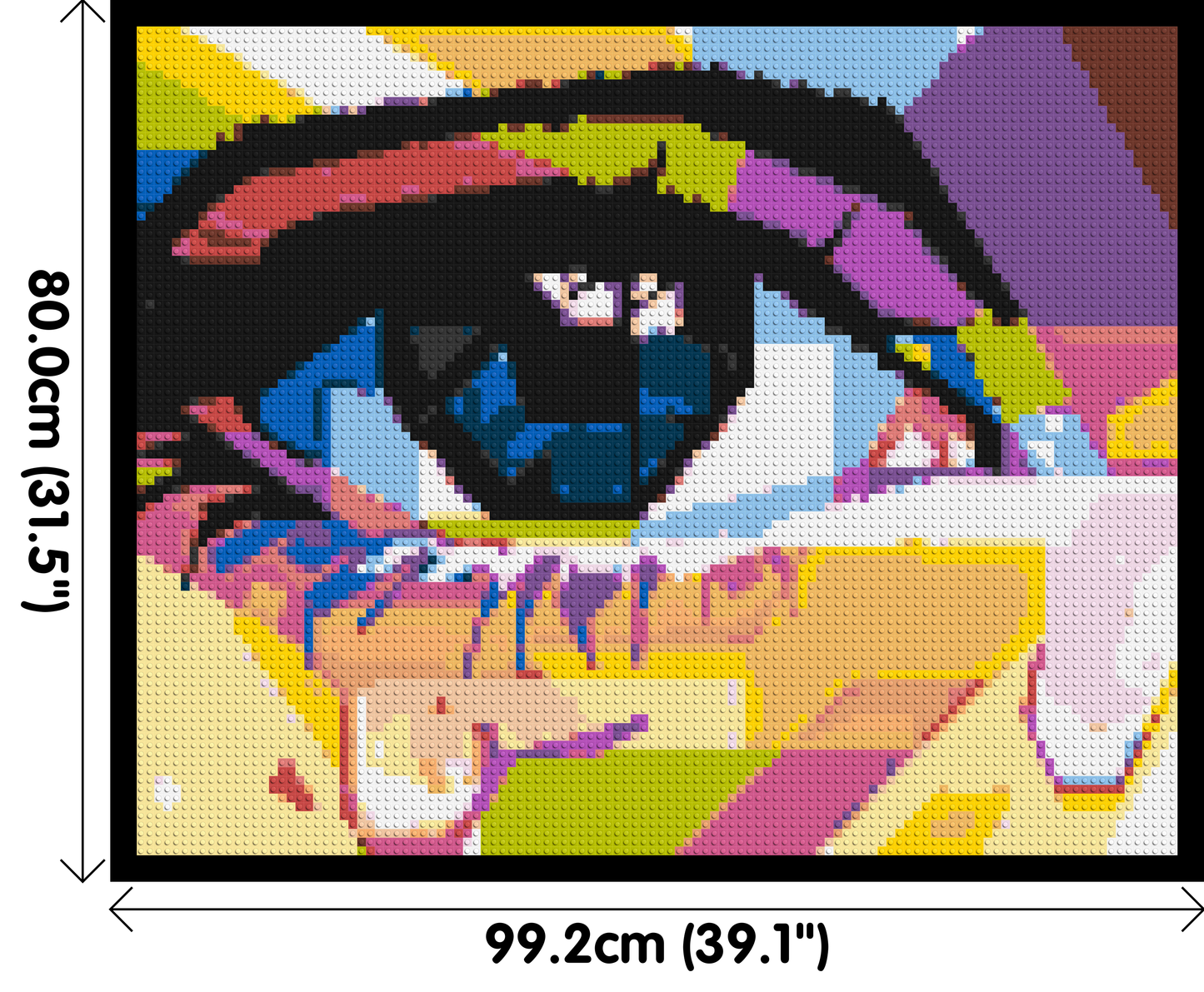 Crying Eye - Brick Art Mosaic Kit 5x4 large