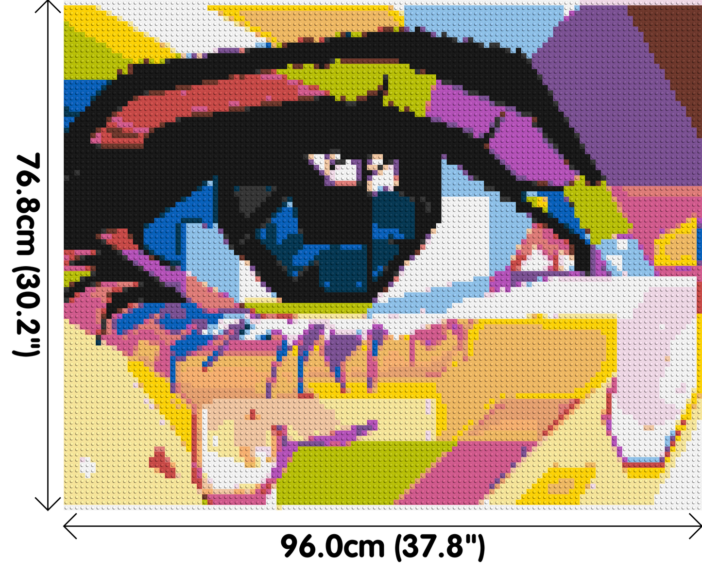 Crying Eye - Brick Art Mosaic Kit 5x4 large