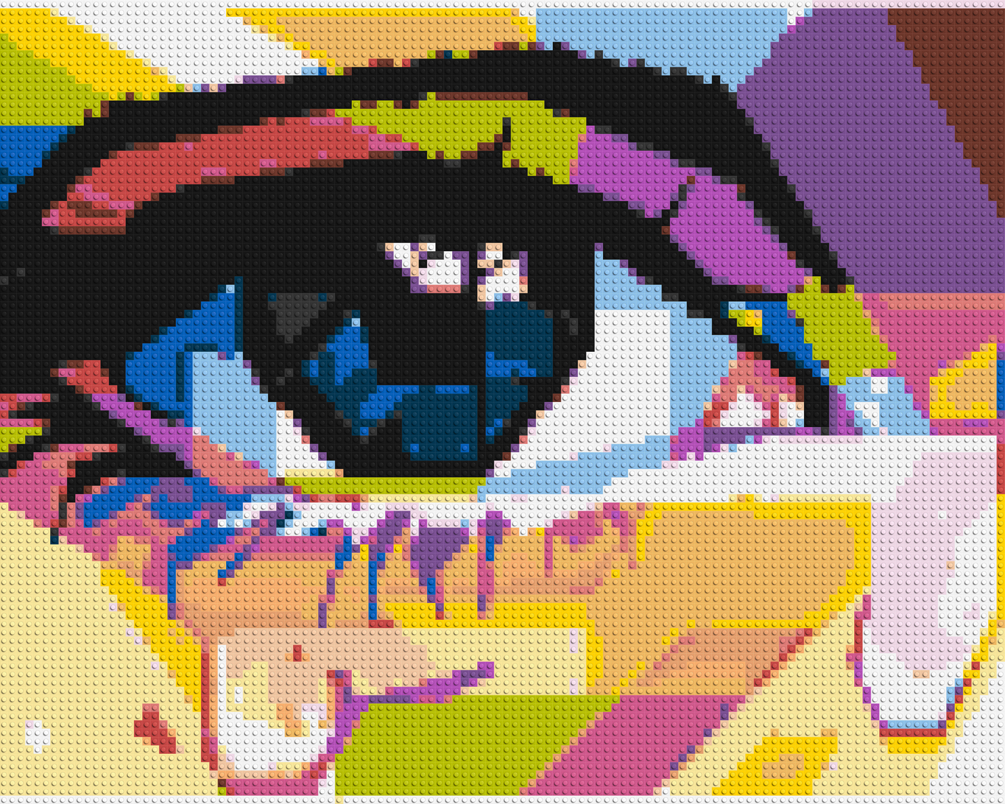 Crying Eye - Brick Art Mosaic Kit 5x4 large