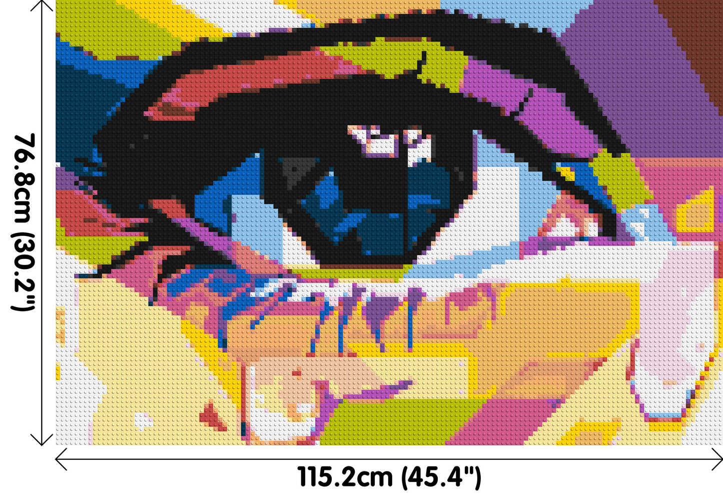 Crying Eye - Brick Art Mosaic Kit 6x4 large