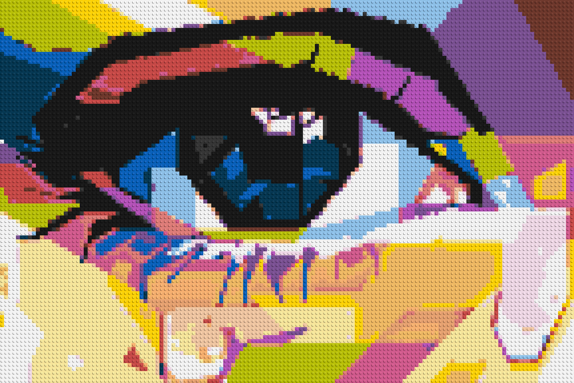 Crying Eye - Brick Art Mosaic Kit 6x4 large