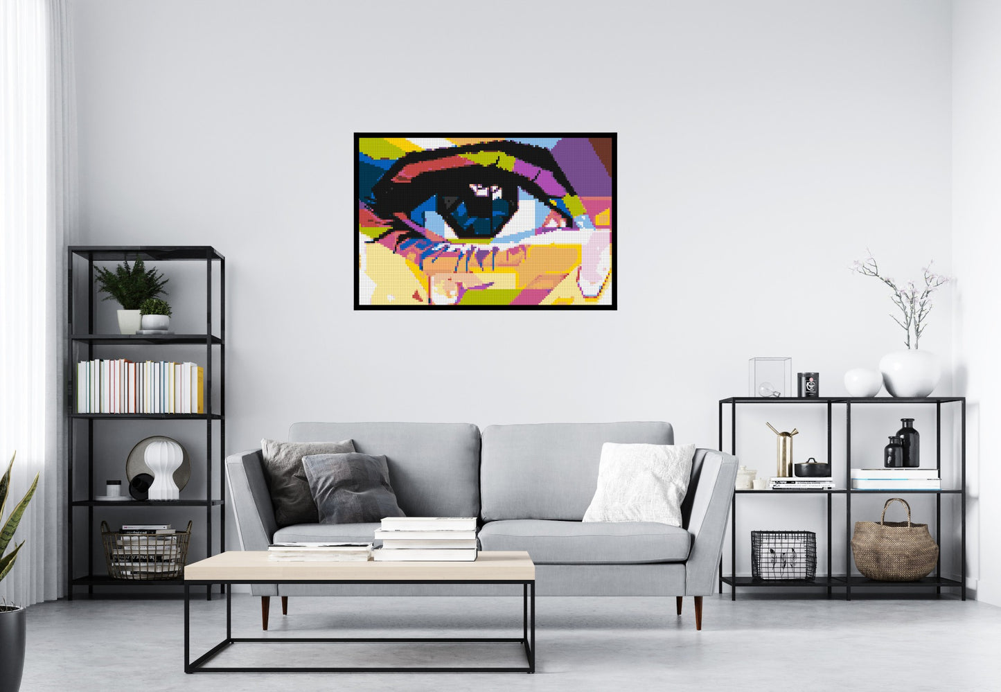 Crying Eye - Brick Art Mosaic Kit 6x4 large