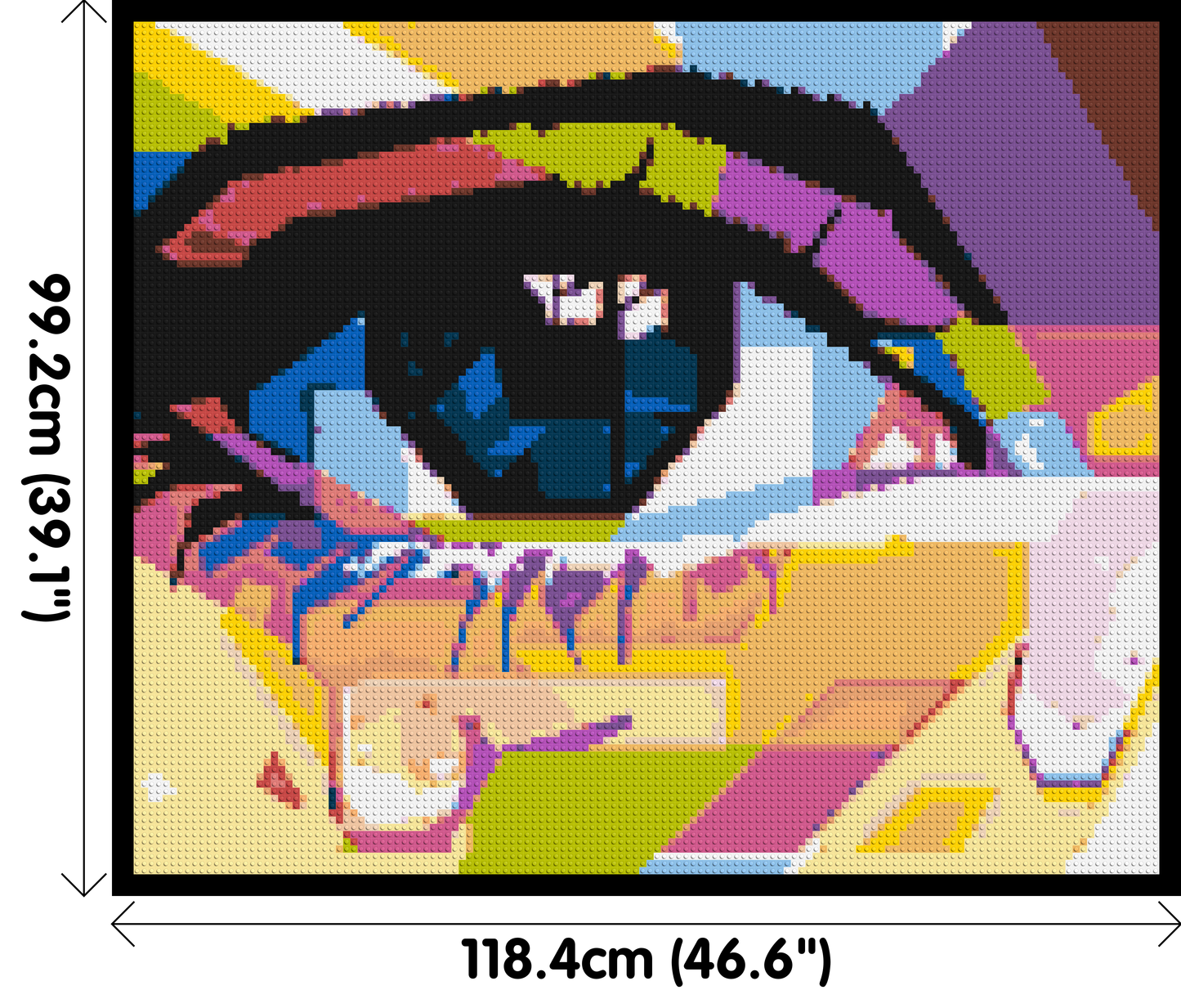 Crying Eye - Brick Art Mosaic Kit 6x5 large