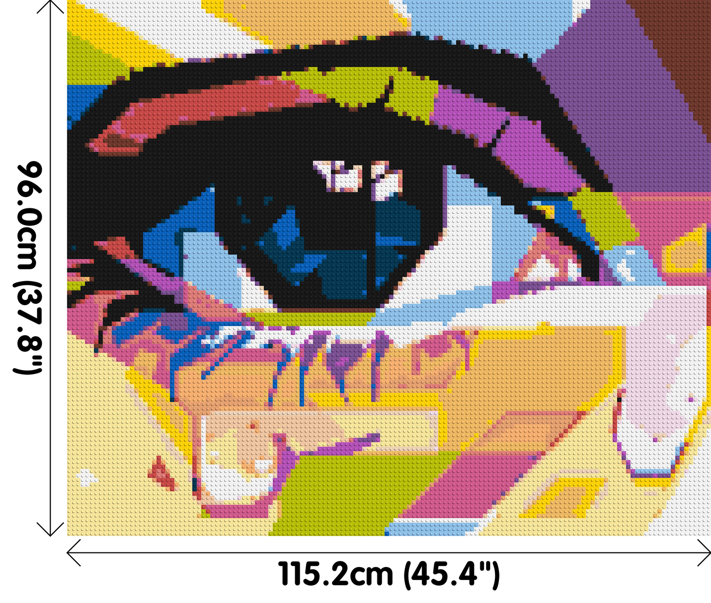 Crying Eye - Brick Art Mosaic Kit 6x5 large