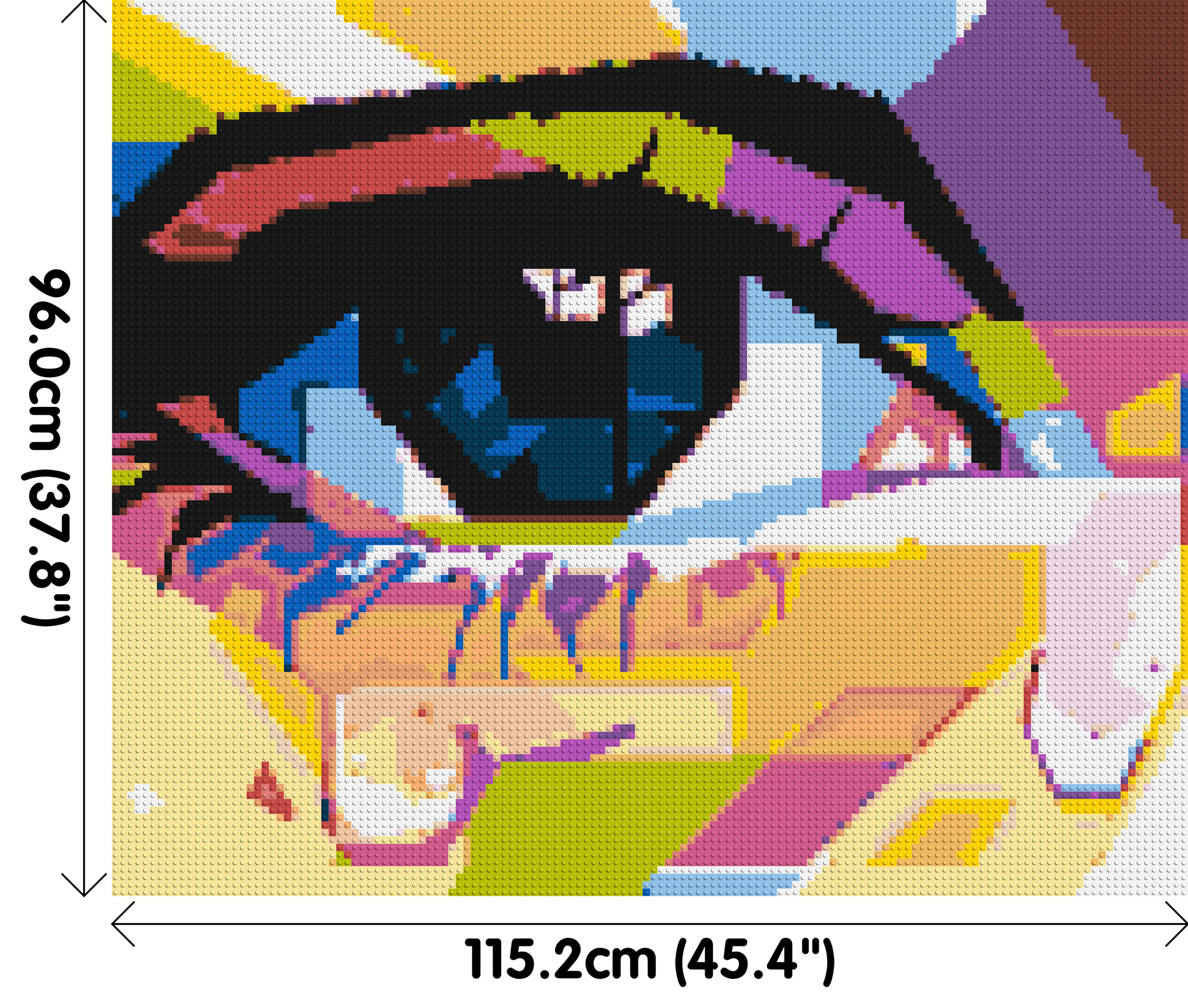 Crying Eye - Brick Art Mosaic Kit 6x5 dimensions