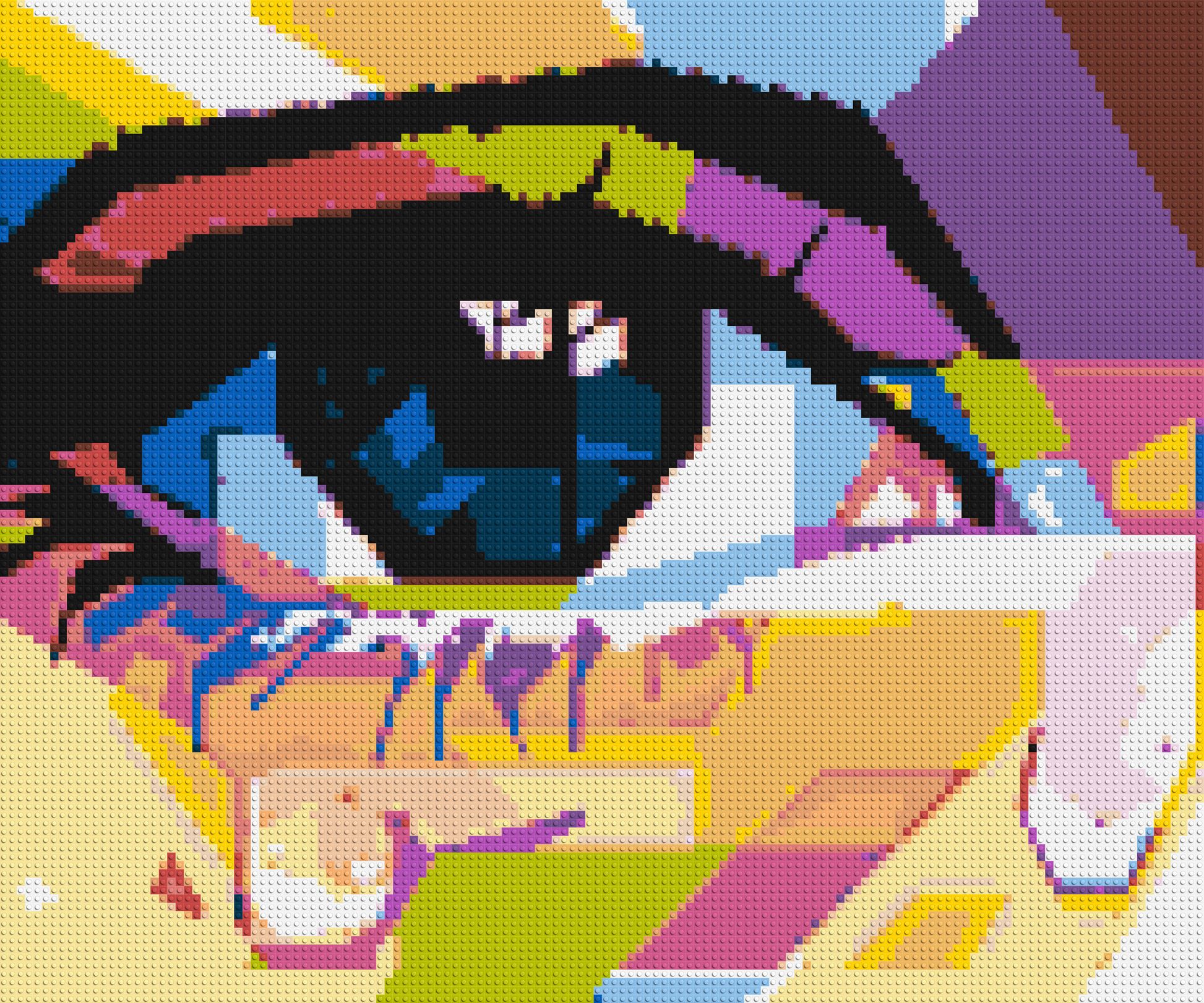 Crying Eye - Brick Art Mosaic Kit 6x5 large