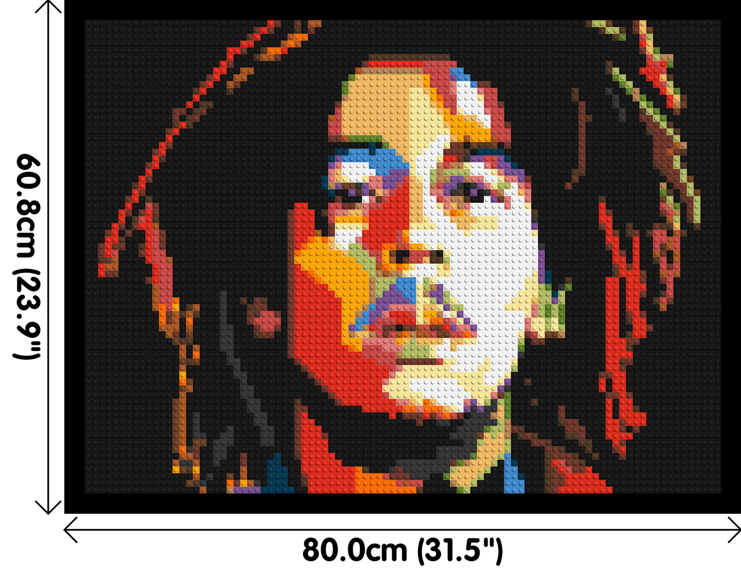 Bob Marley - Brick Art Mosaic Kit 4x3 large