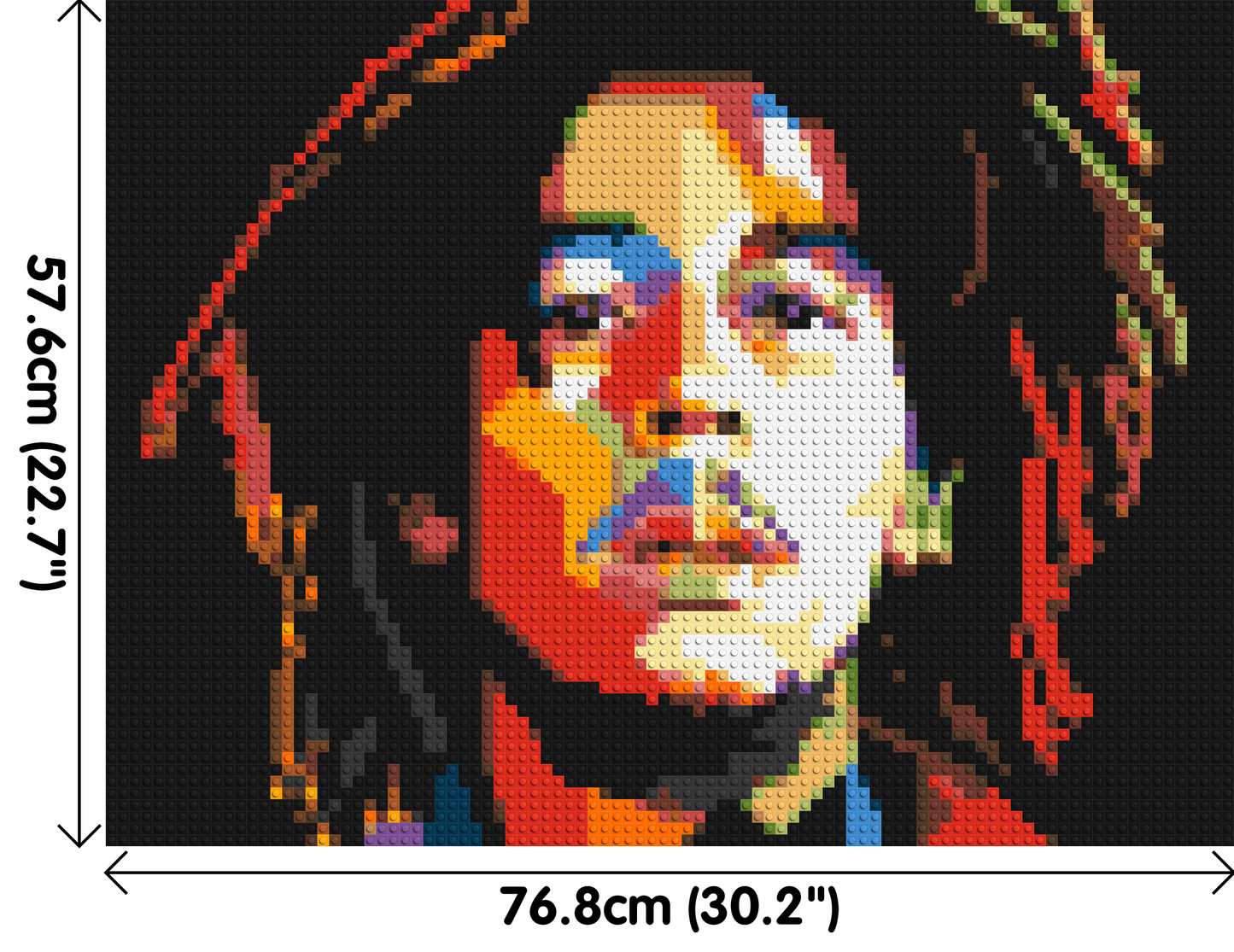 Bob Marley - Brick Art Mosaic Kit 4x3 large