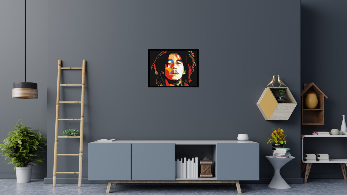 Bob Marley - Brick Art Mosaic Kit 4x3 large