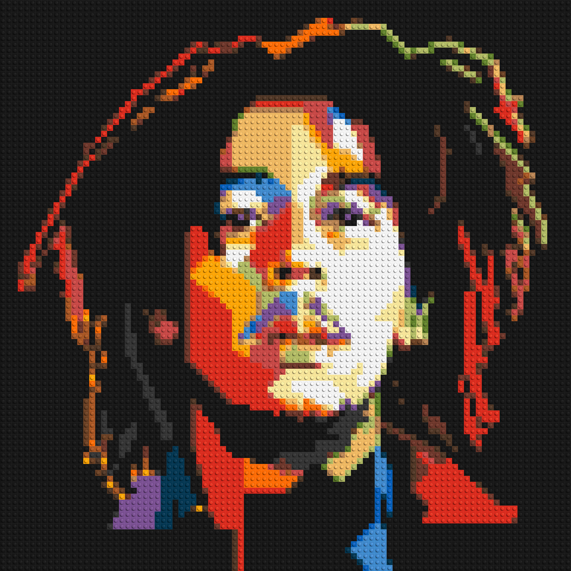 Bob Marley - Brick Art Mosaic Kit 4x4 large