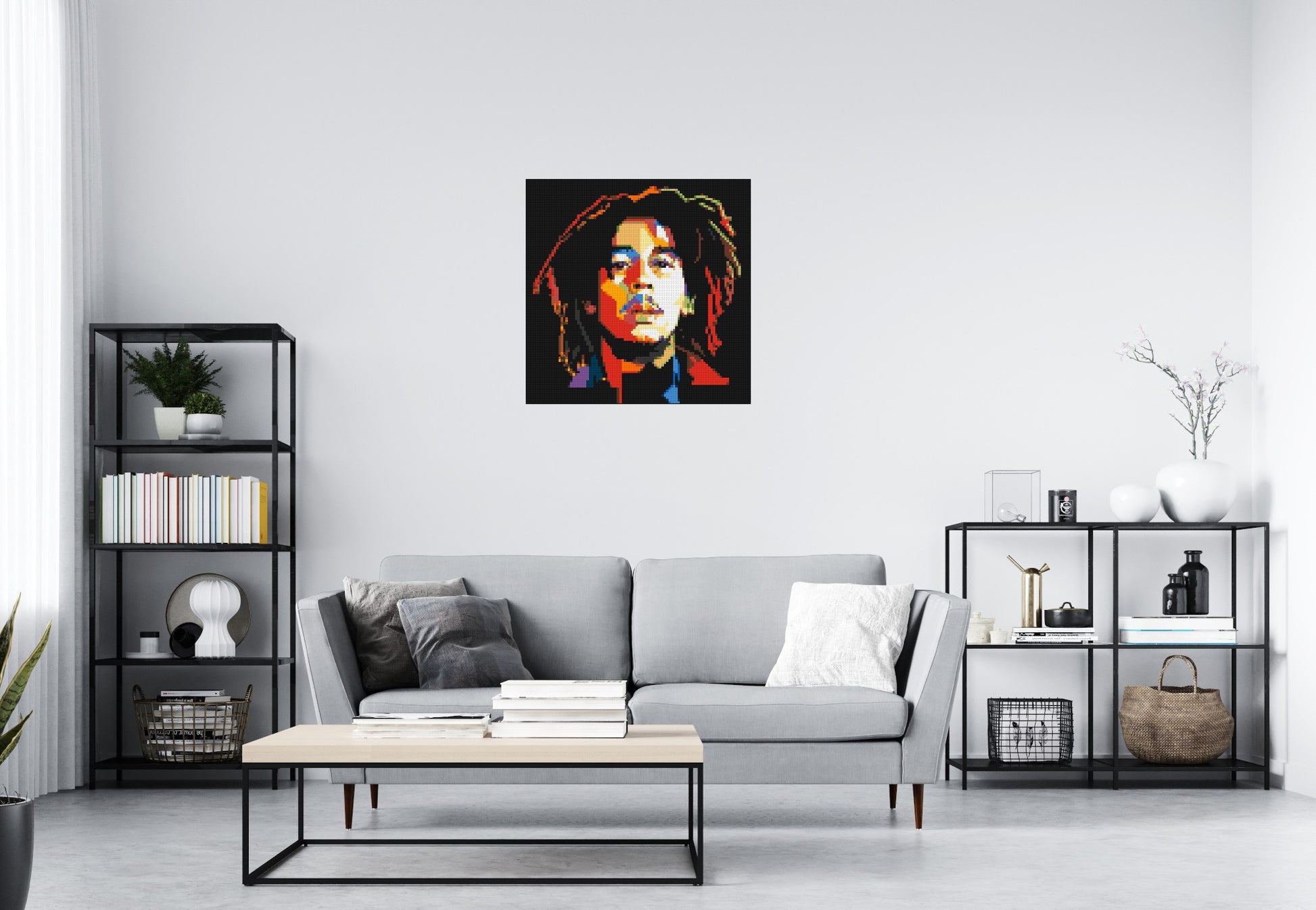 Bob Marley - Brick Art Mosaic Kit 4x4 scene