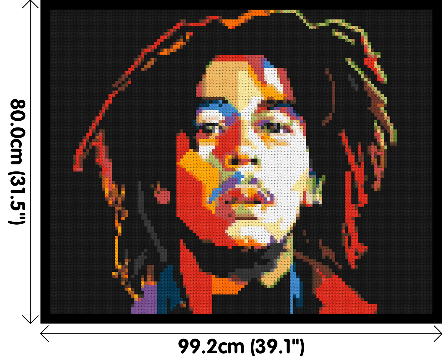 Bob Marley - Brick Art Mosaic Kit 5x4 large