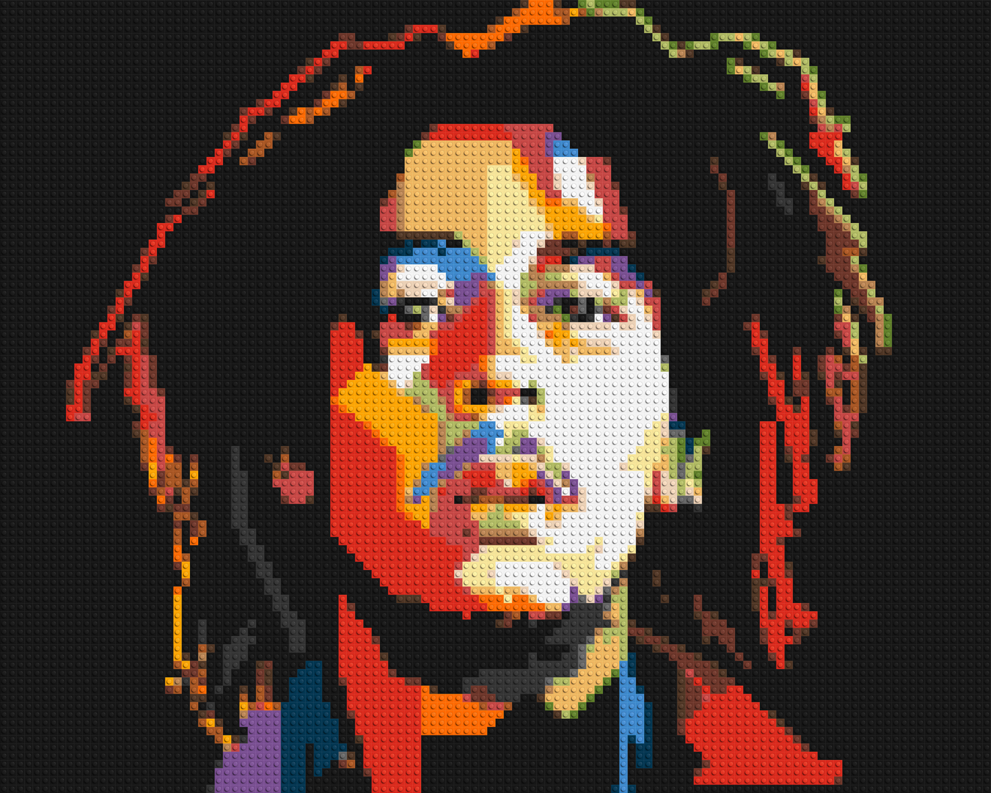 Bob Marley - Brick Art Mosaic Kit 5x4 large