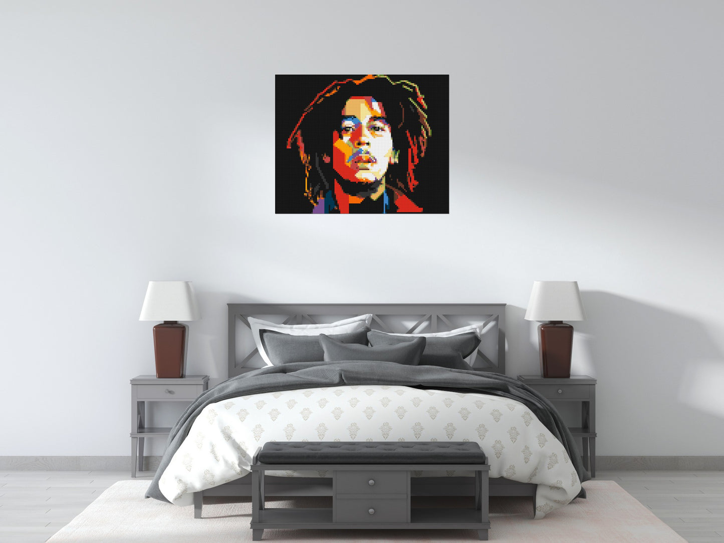 Bob Marley - Brick Art Mosaic Kit 5x4 large