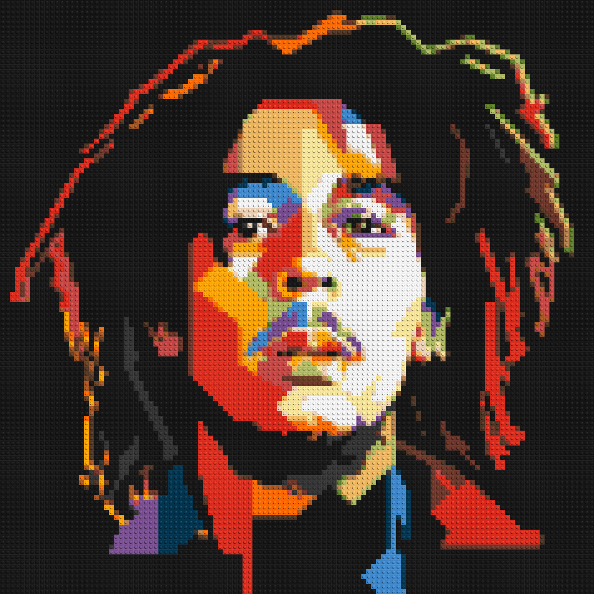 Bob Marley - Brick Art Mosaic Kit 5x5 large