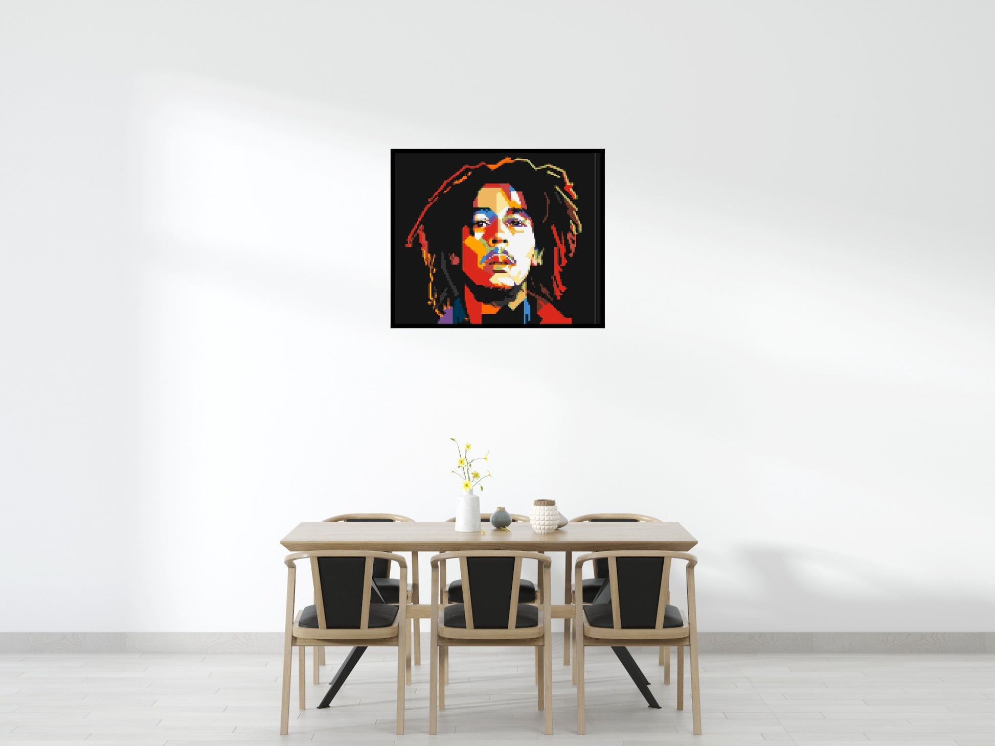 Bob Marley - Brick Art Mosaic Kit 6x5 scene with frame