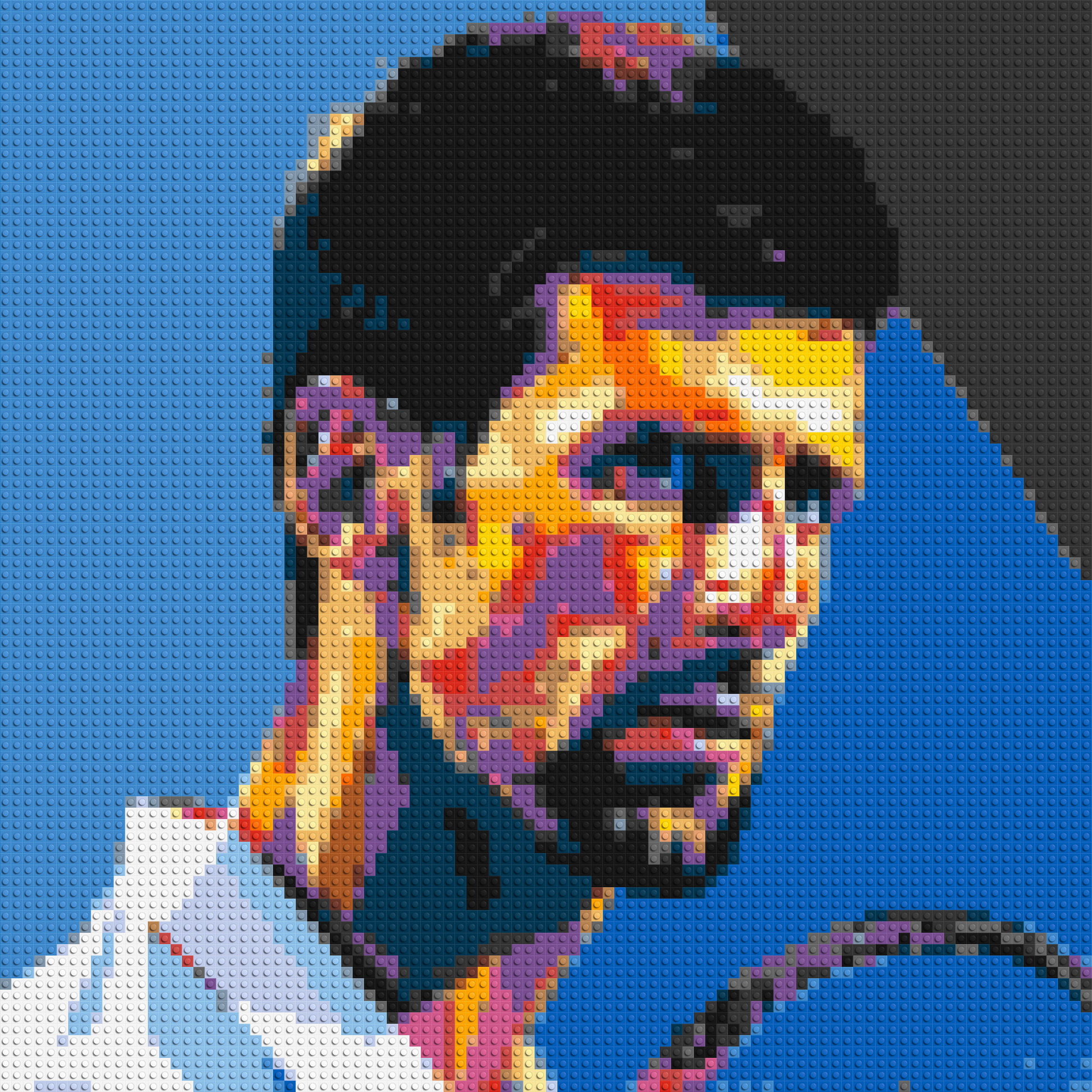 Novak Djokovic - Brick Art Mosaic Kit 4x4 large