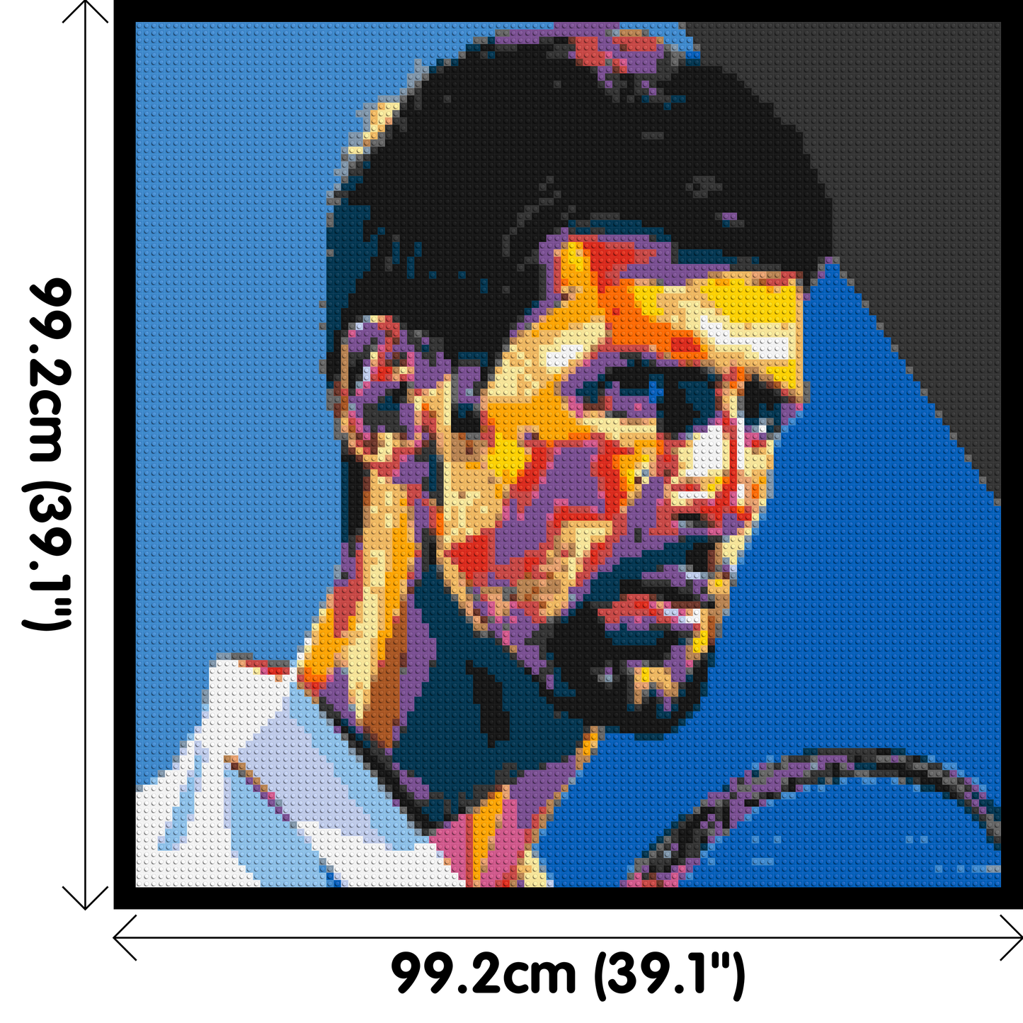 Novak Djokovic - Brick Art Mosaic Kit 5x5 large