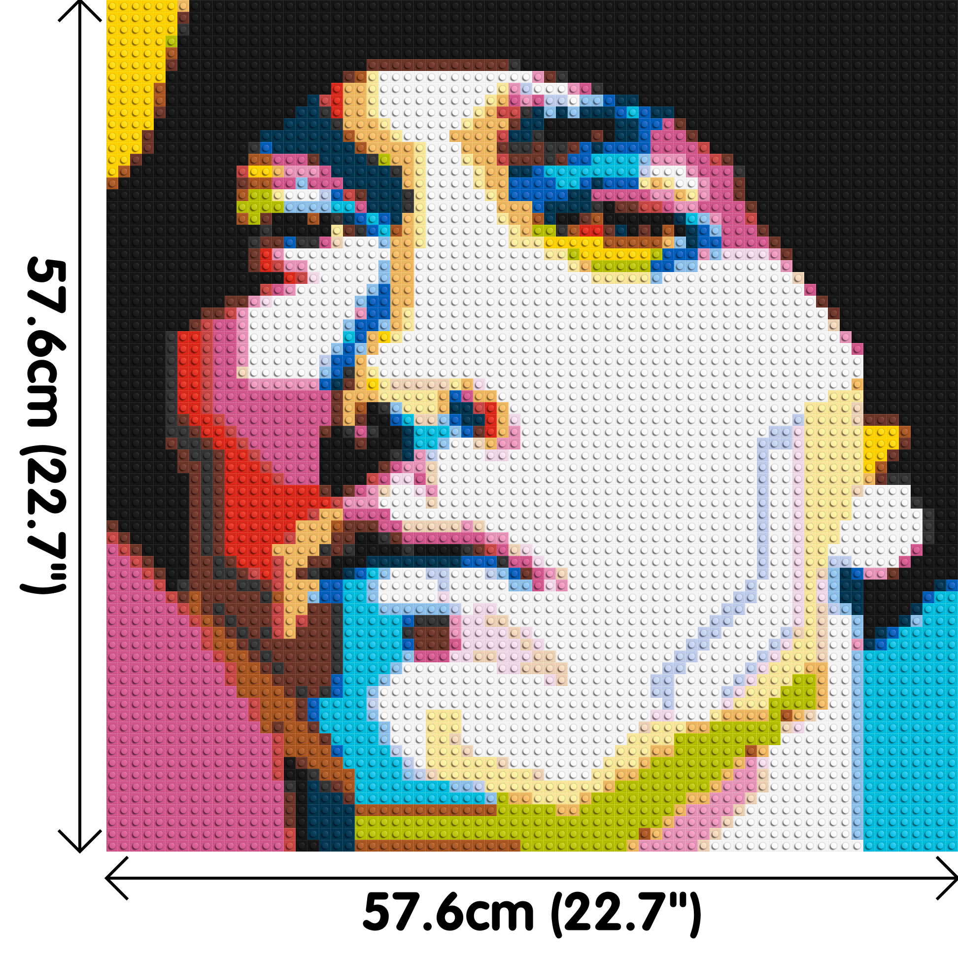 Eminem - Brick Art Mosaic Kit 3x3 dimensions