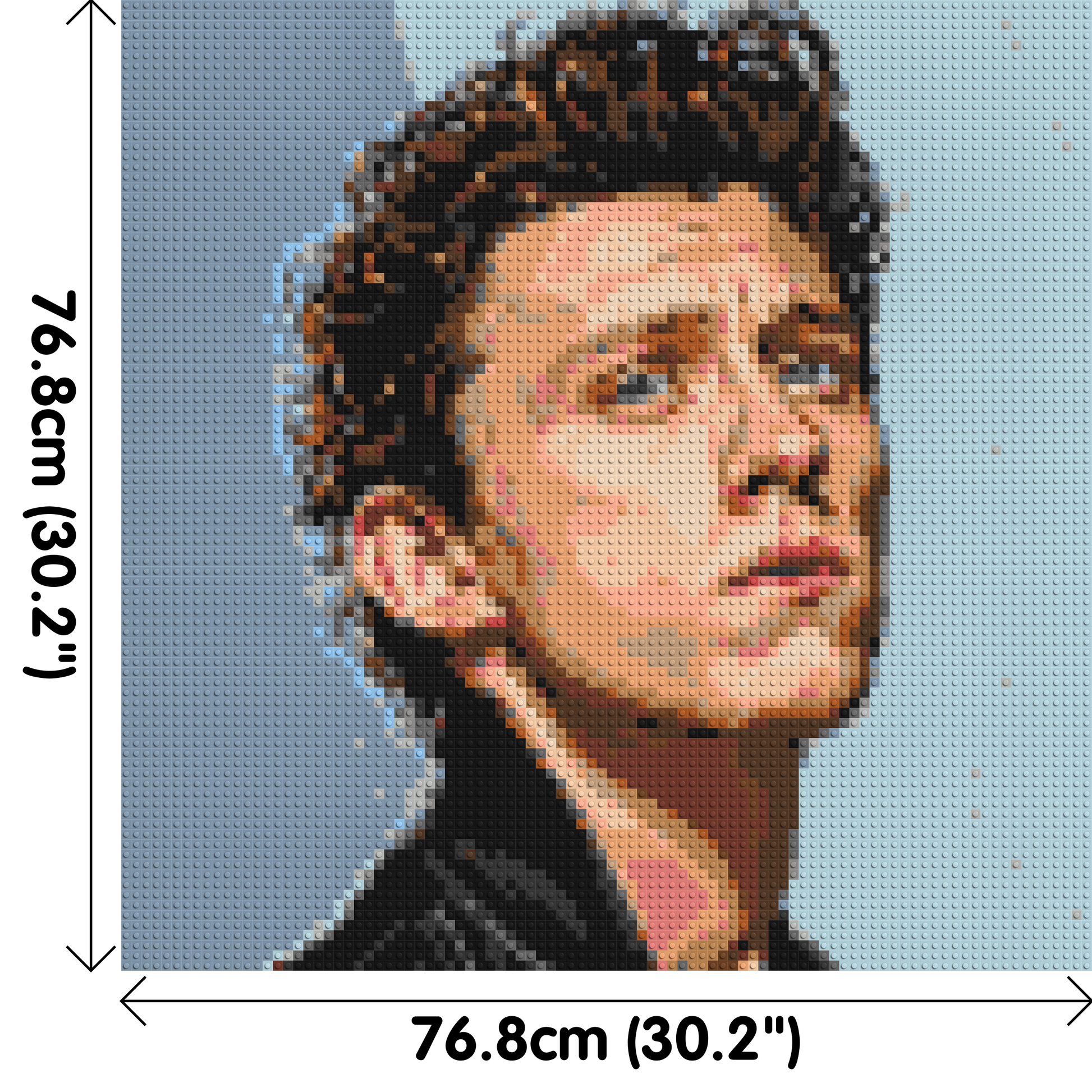 Tom Holland - Brick Art Mosaic Kit 4x4 dimensions