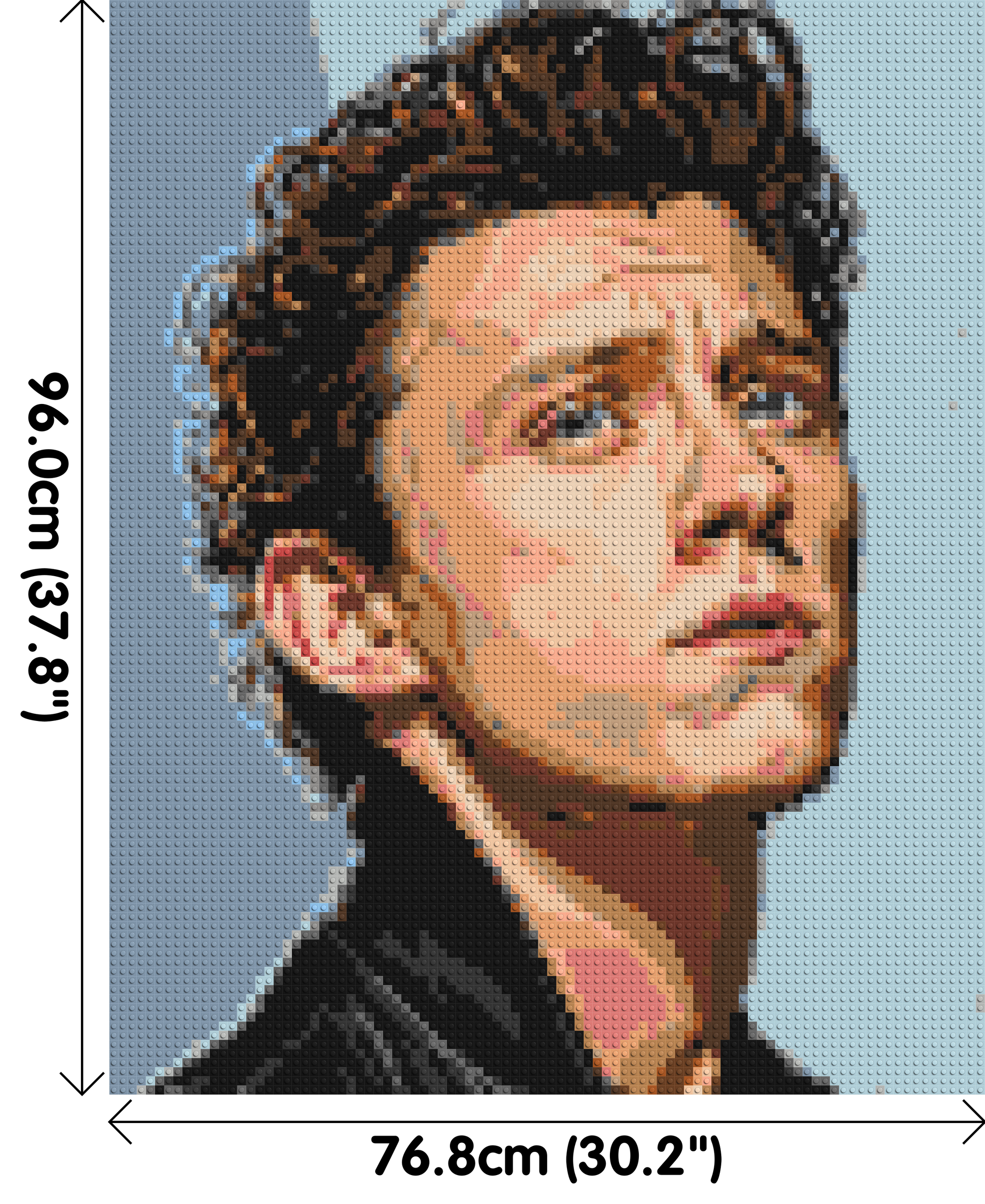 Tom Holland - Brick Art Mosaic Kit 4x5 dimensions