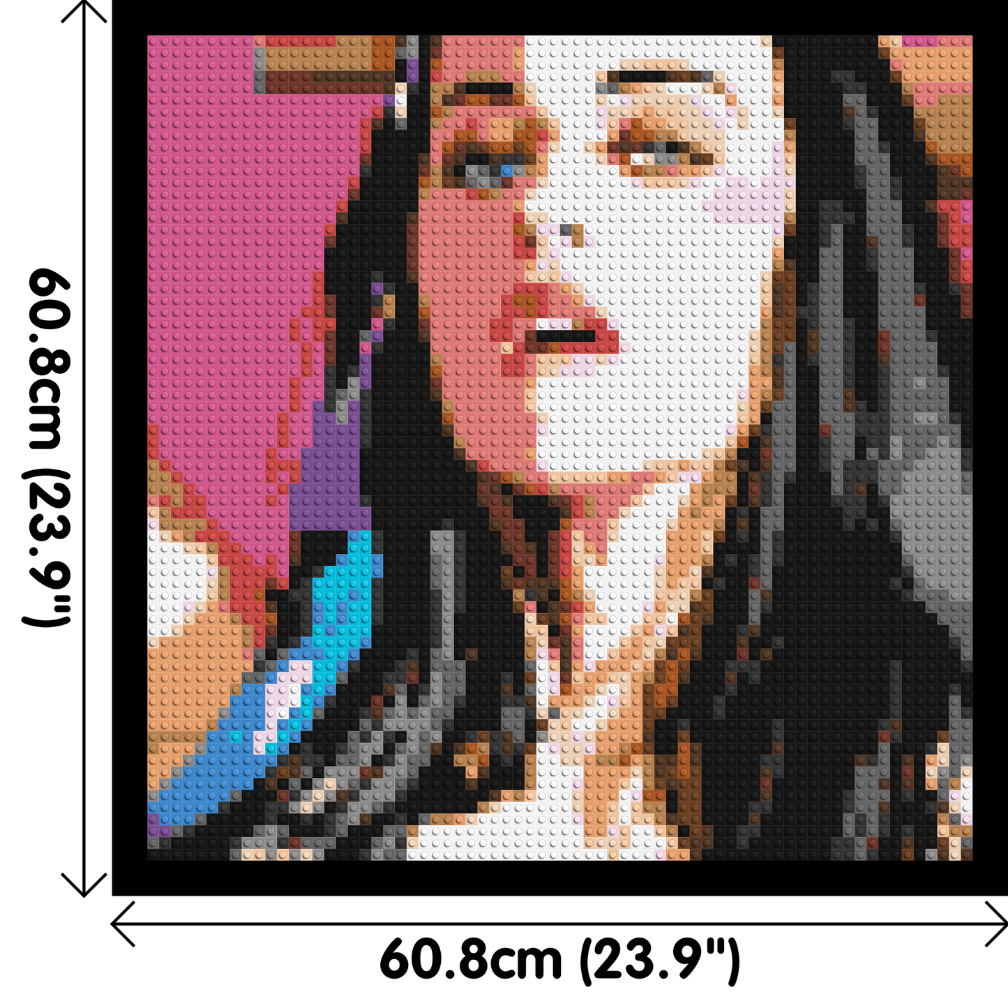 Katy Perry #2 - Brick Art Mosaic Kit 3x3 large