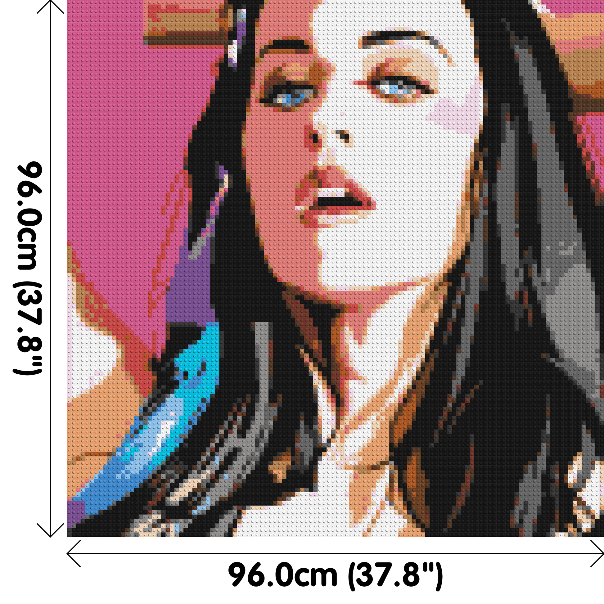 Katy Perry #2 - Brick Art Mosaic Kit 5x5 dimensions