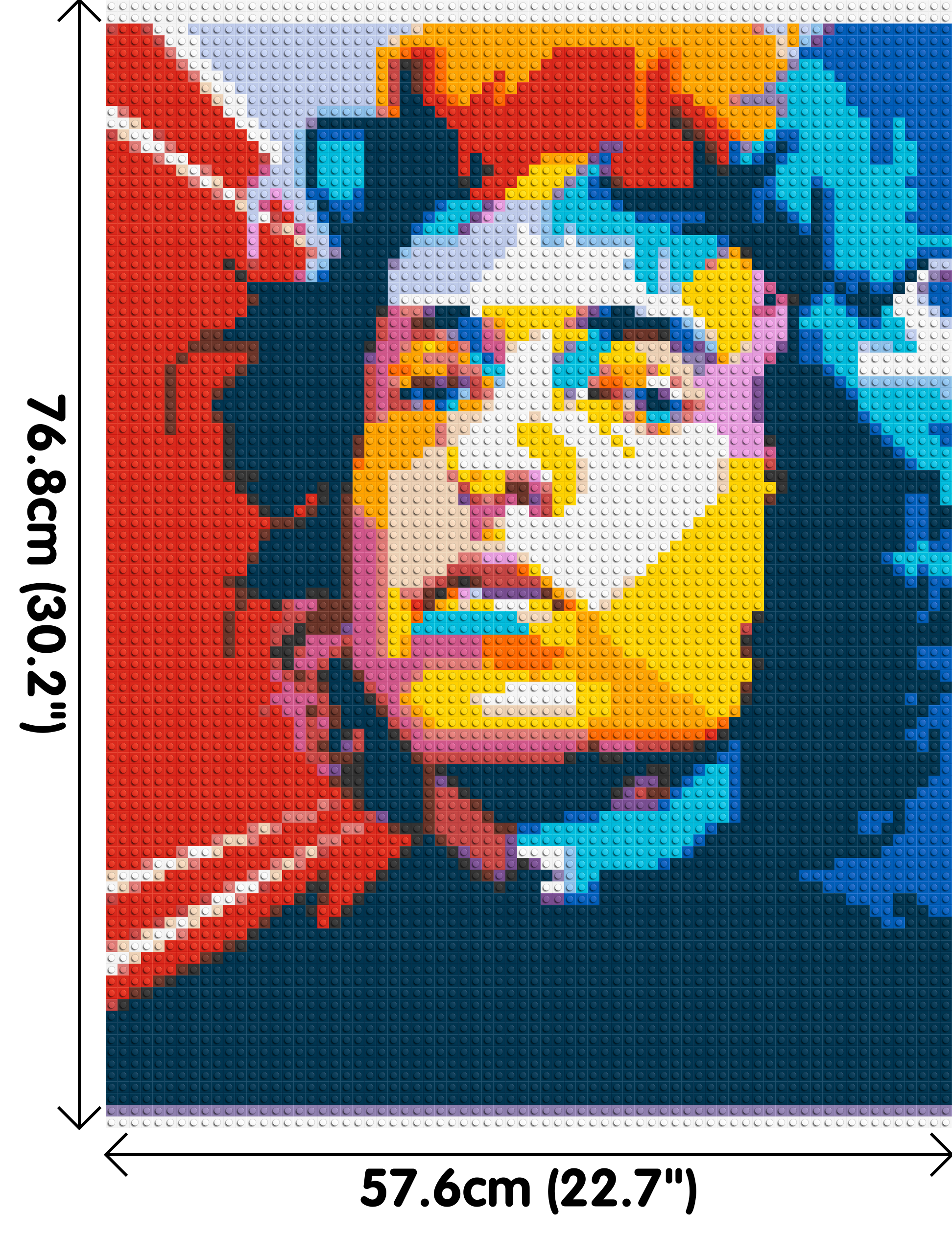 Bob Dylan - Brick Art Mosaic Kit 3x4 dimensions