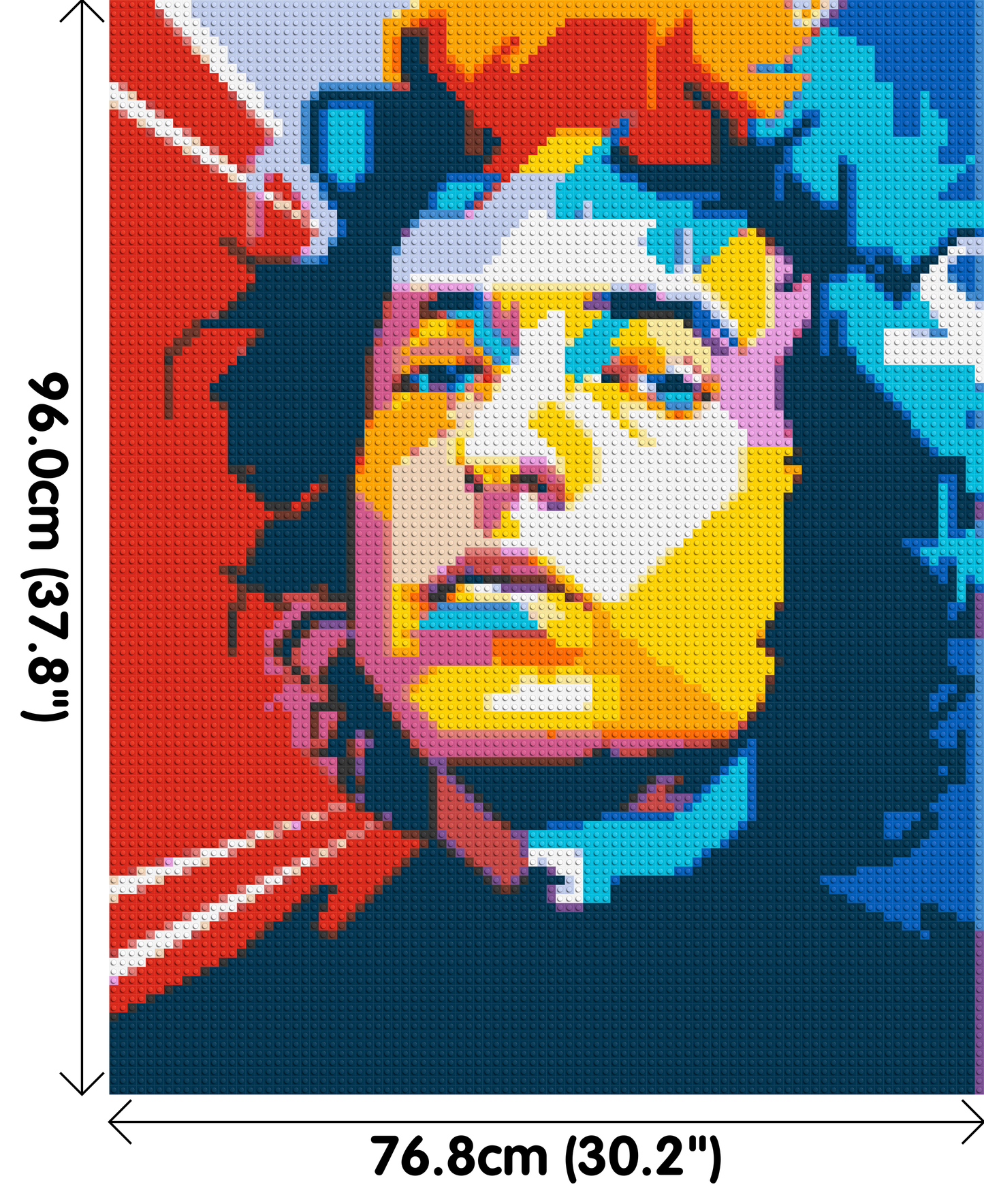 Bob Dylan - Brick Art Mosaic Kit 4x5 large