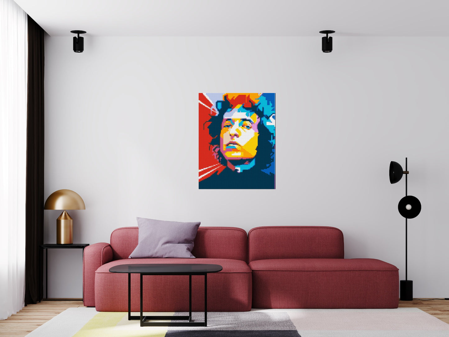 Bob Dylan - Brick Art Mosaic Kit 4x5 large