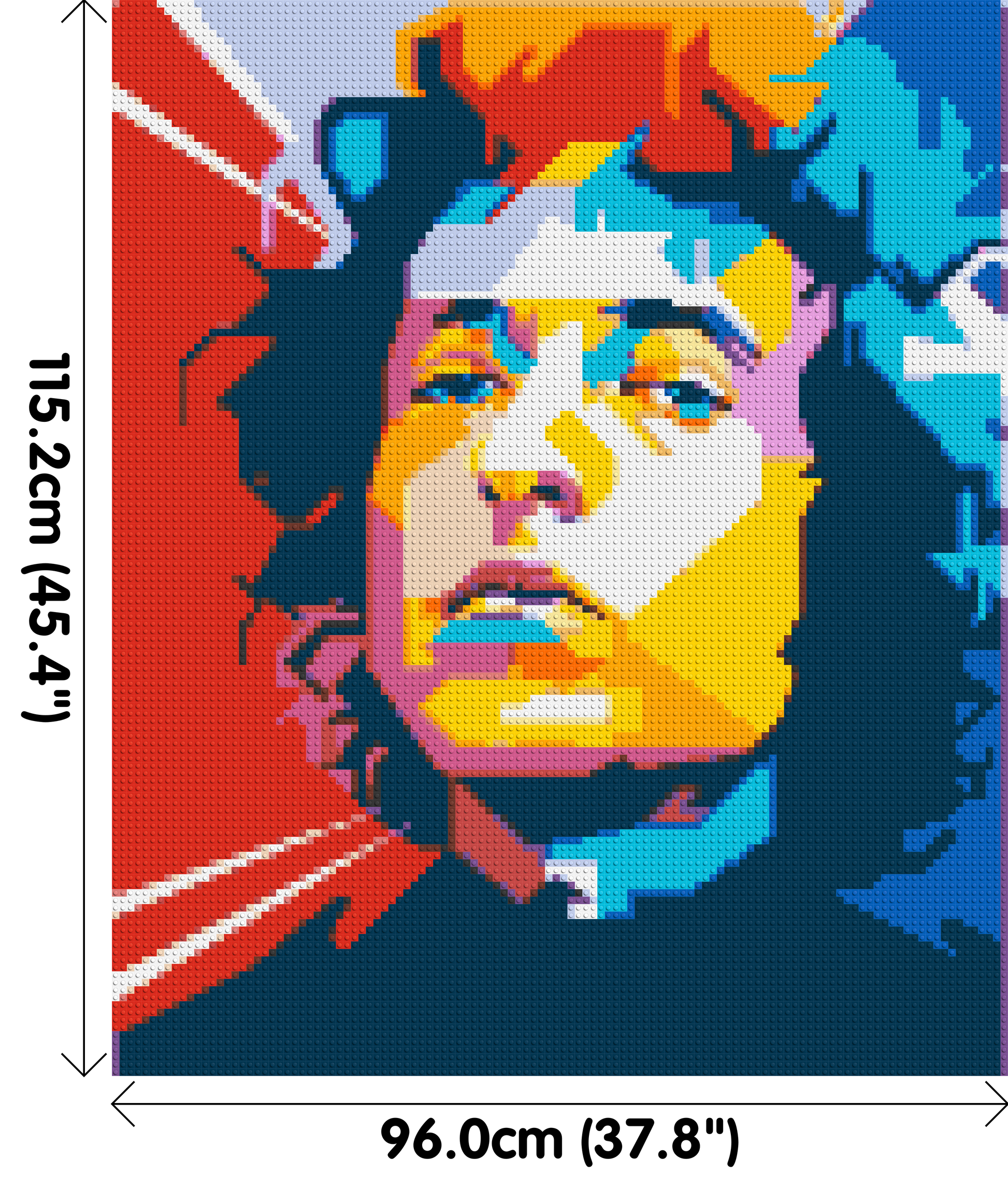 Bob Dylan - Brick Art Mosaic Kit 5x6 dimensions