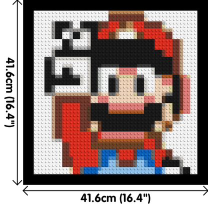 Mario Pixel Art - Brick Art Mosaic Kit 2x2 large