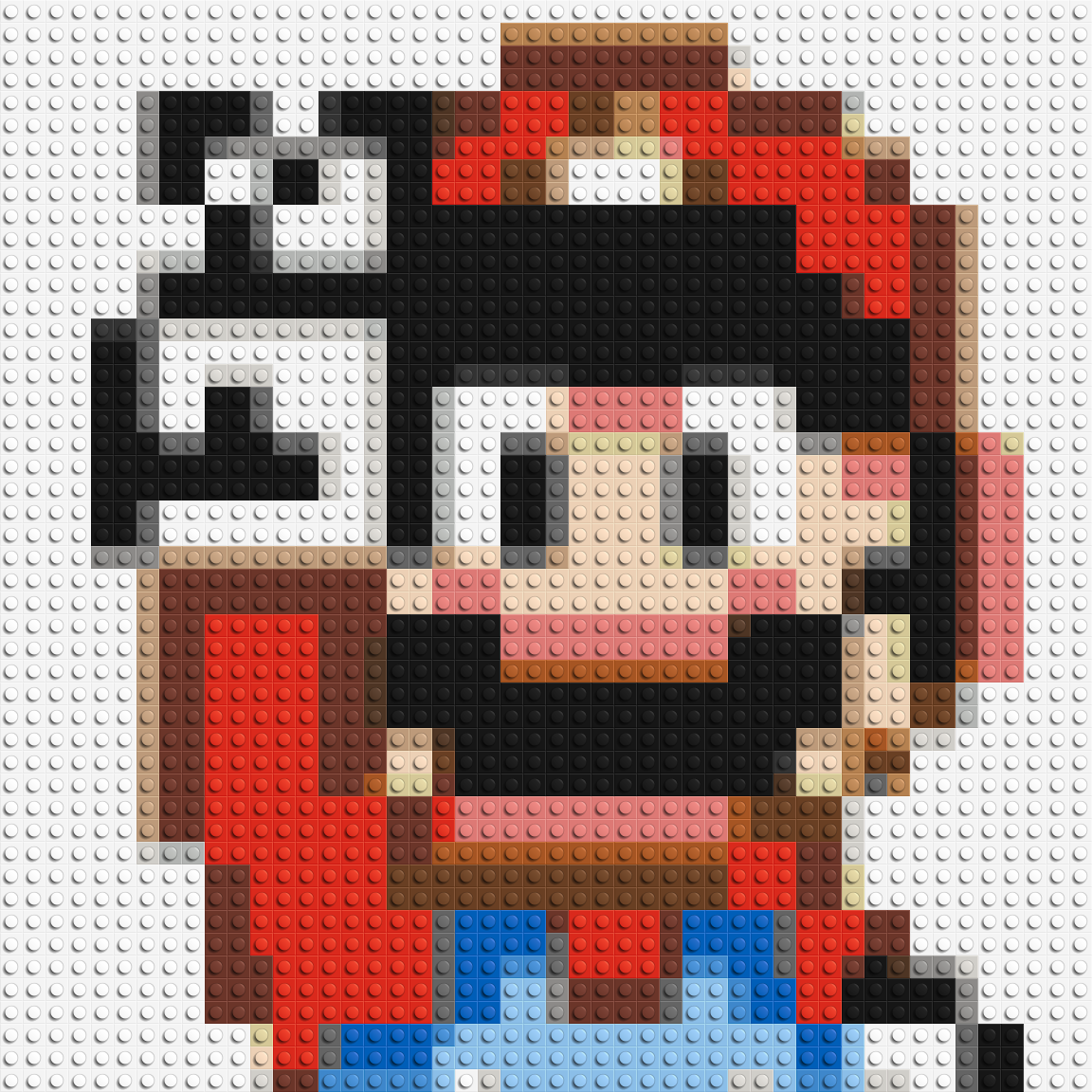 Mario Pixel Art - Brick Art Mosaic Kit 2x2 large