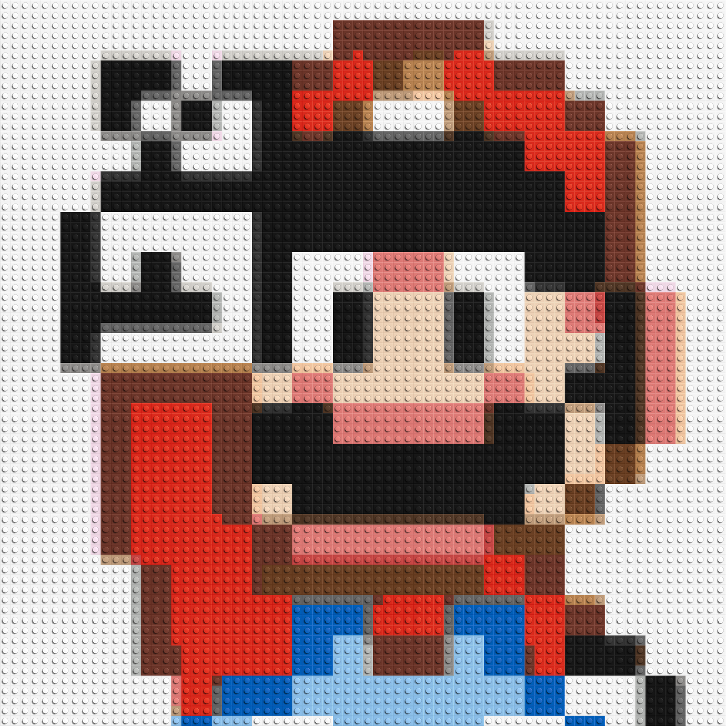 Mario Pixel Art - Brick Art Mosaic Kit 3x3 large