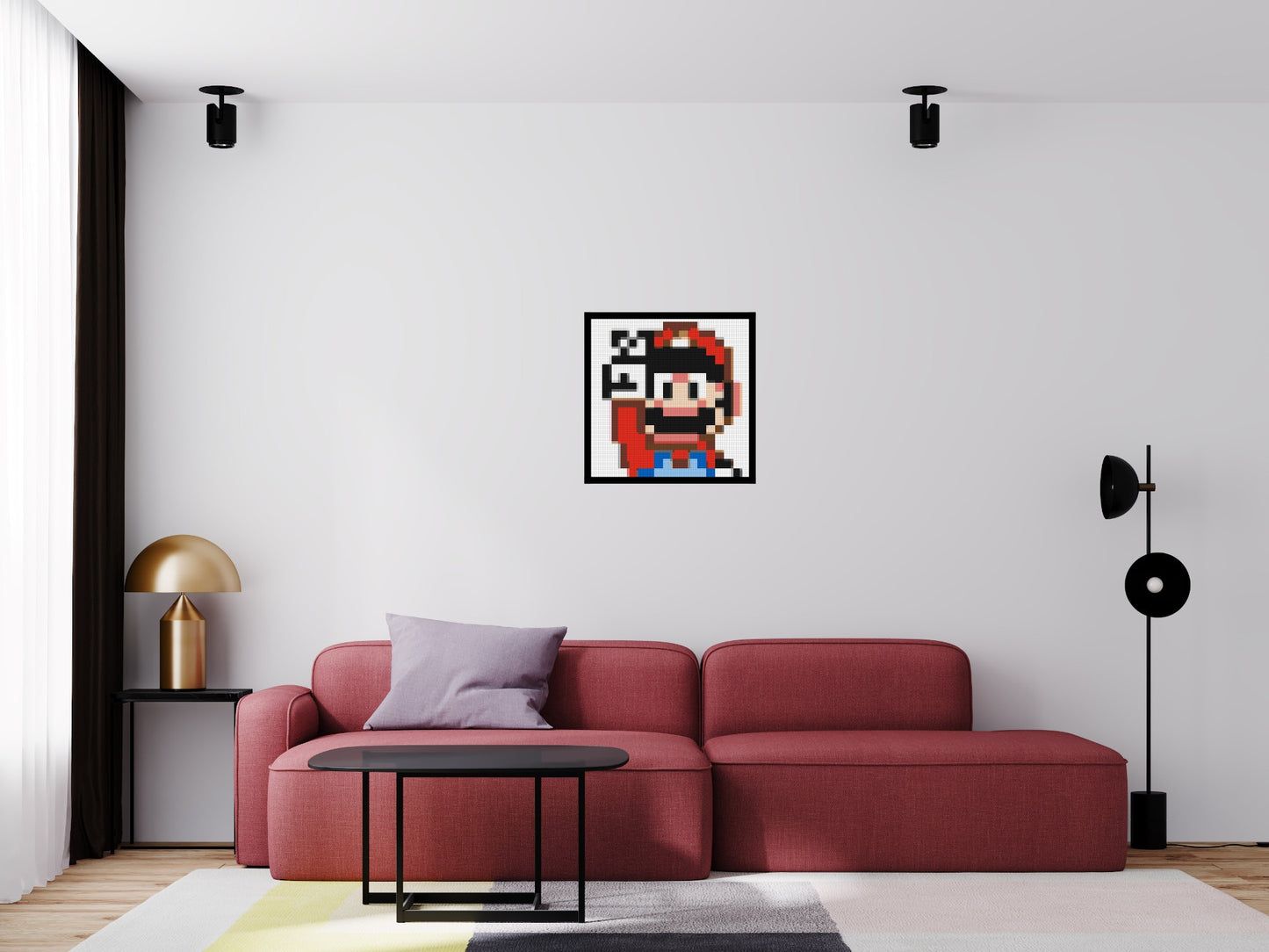 Mario Pixel Art - Brick Art Mosaic Kit 3x3 large